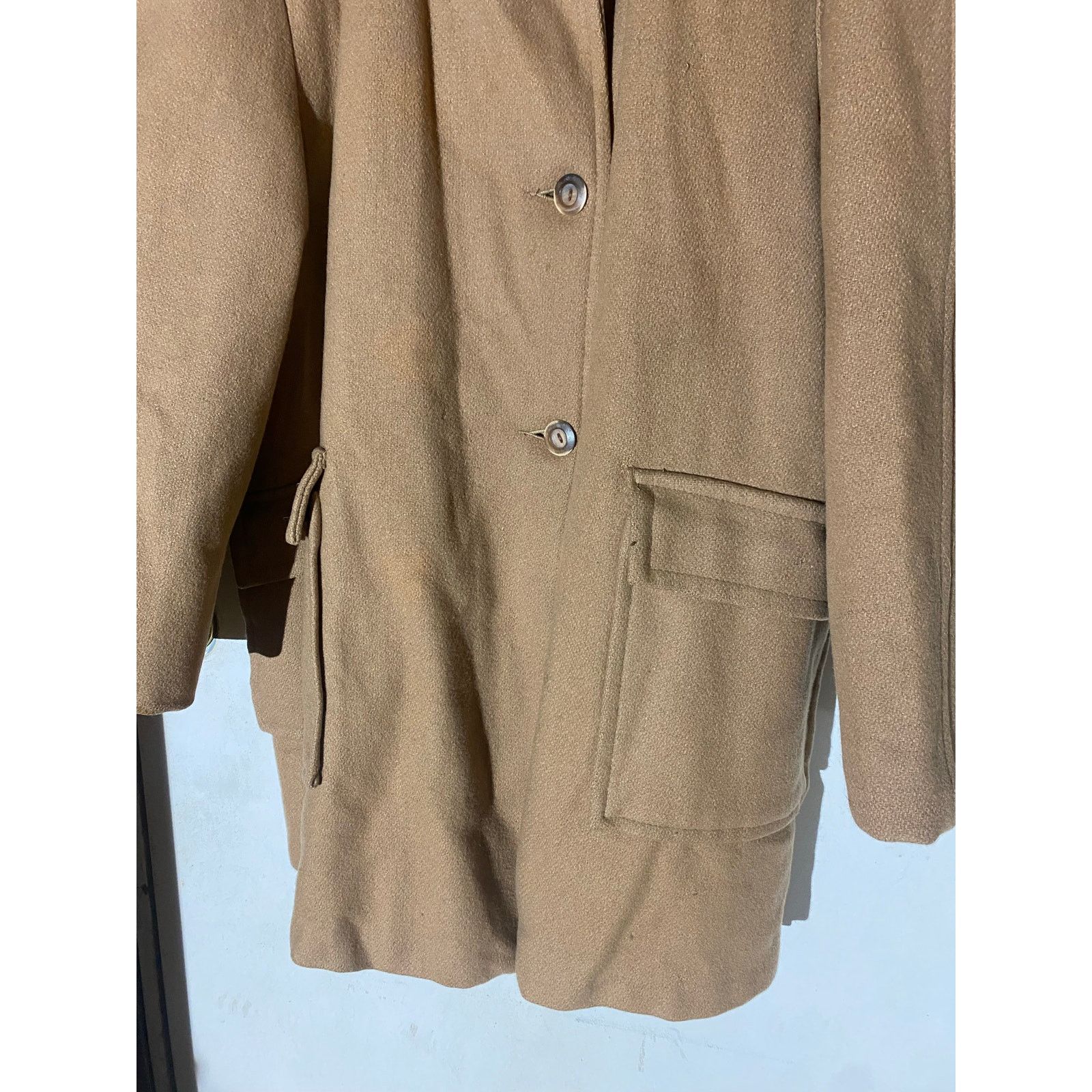 Gravis Vintage Grais Men's 44 Tan Wool/Fur Coat Size US S / EU 44-46 / 1 - 2 Thumbnail