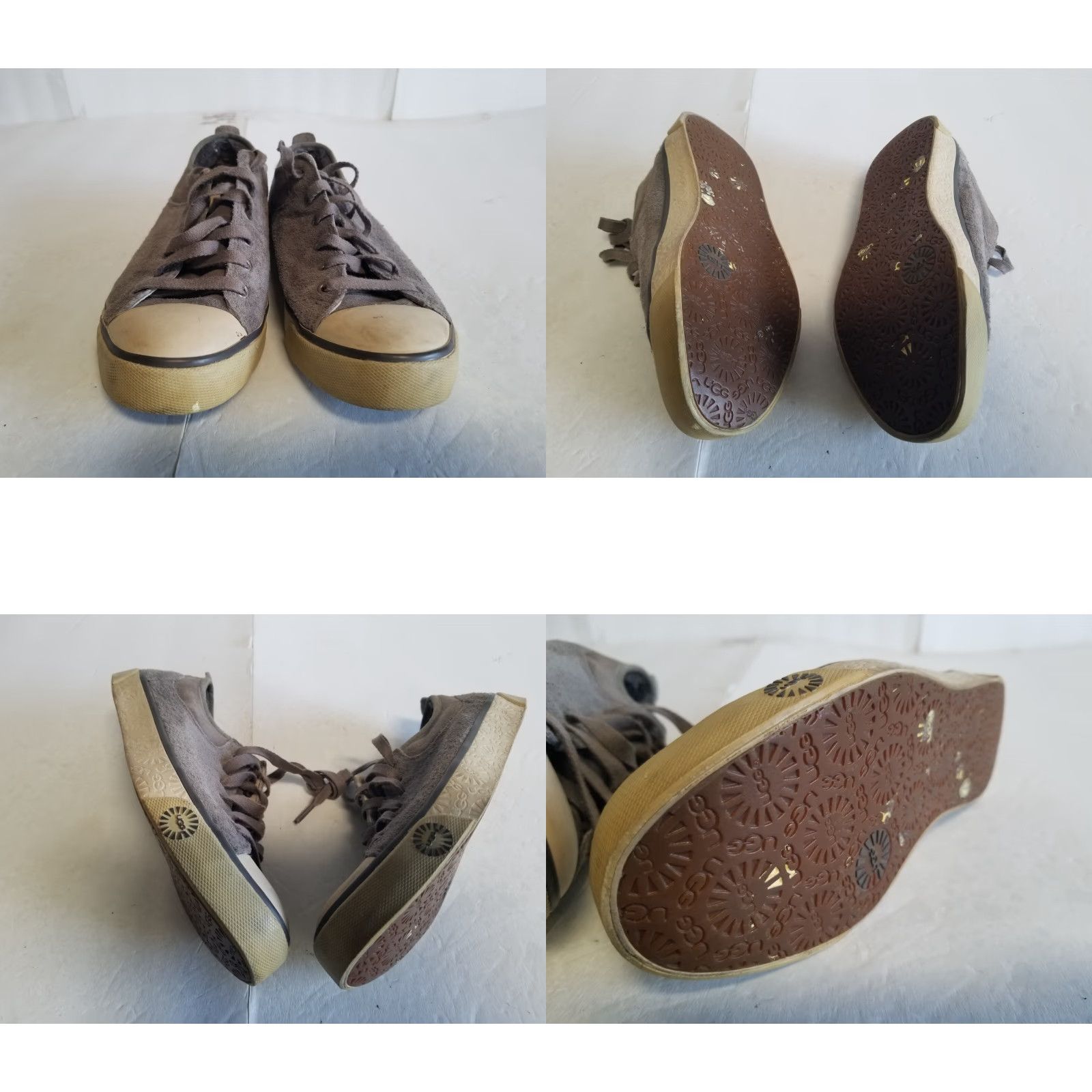Ugg UGG Shoes Women S/N 1888 Low Top Lace Up Brown Leather Shearling Lined Casual 6.5 Size M / US 6-8 / IT 42-44 - 8 Thumbnail