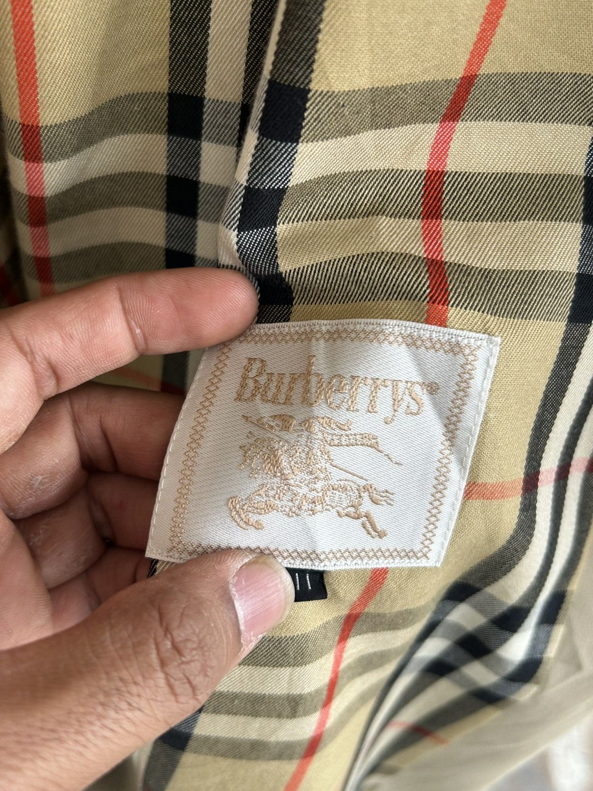 Burberry Burberry Trench Coat Hoodie Beige Vintage Size US L / EU 52-54 / 3 - 7 Thumbnail