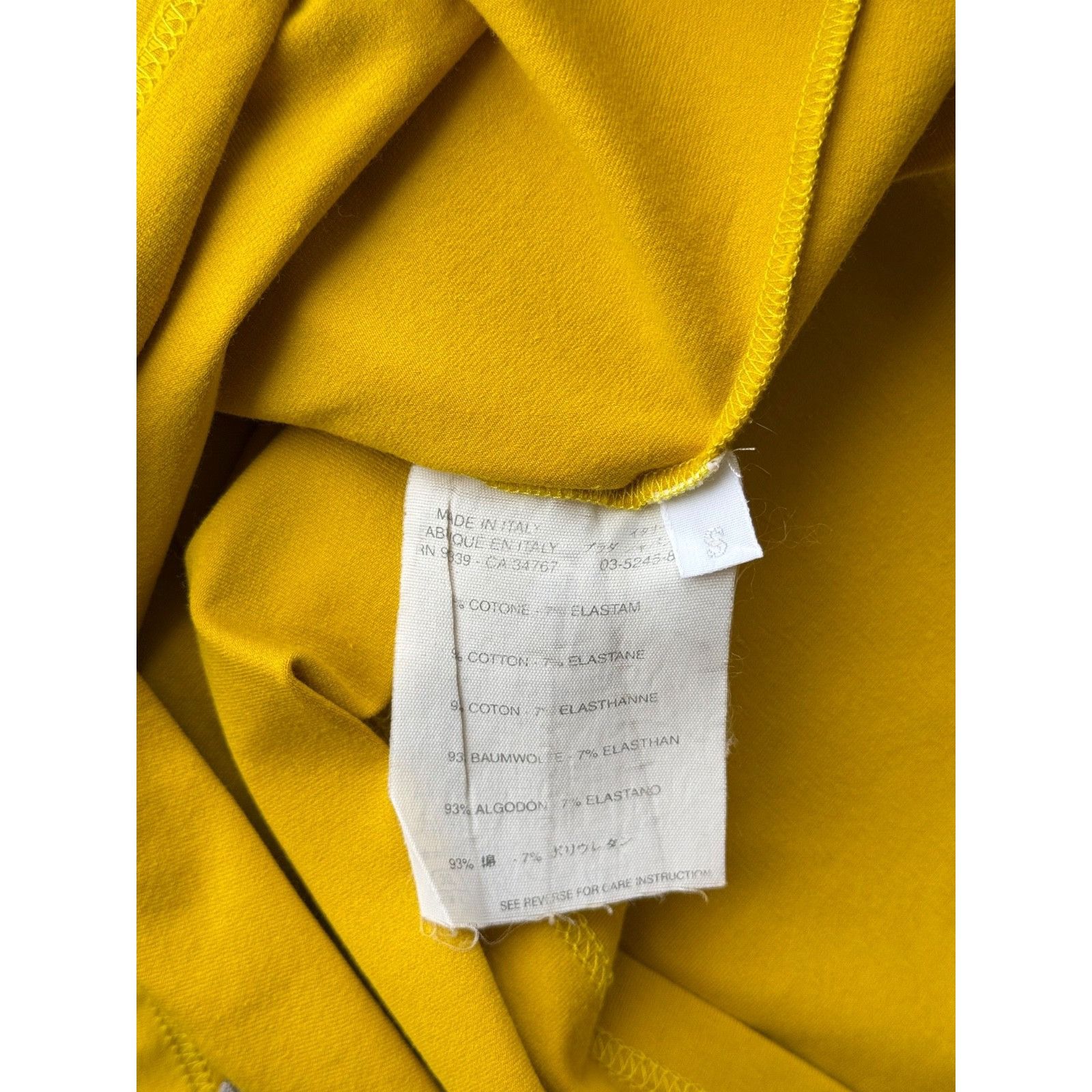 Prada Prada Long Sleeve Red Tab T-shirt Yellow Mens Size S Size US S / EU 44-46 / 1 - 10 Thumbnail