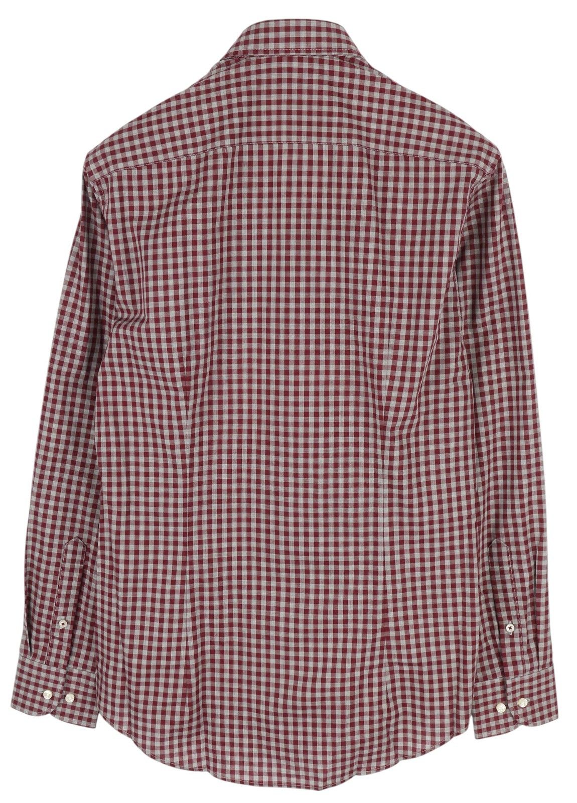 Tommy Hilfiger S Burgundy Check Tailored Fitted Shirt 84972 Size US S / EU 44-46 / 1 - 2 Thumbnail