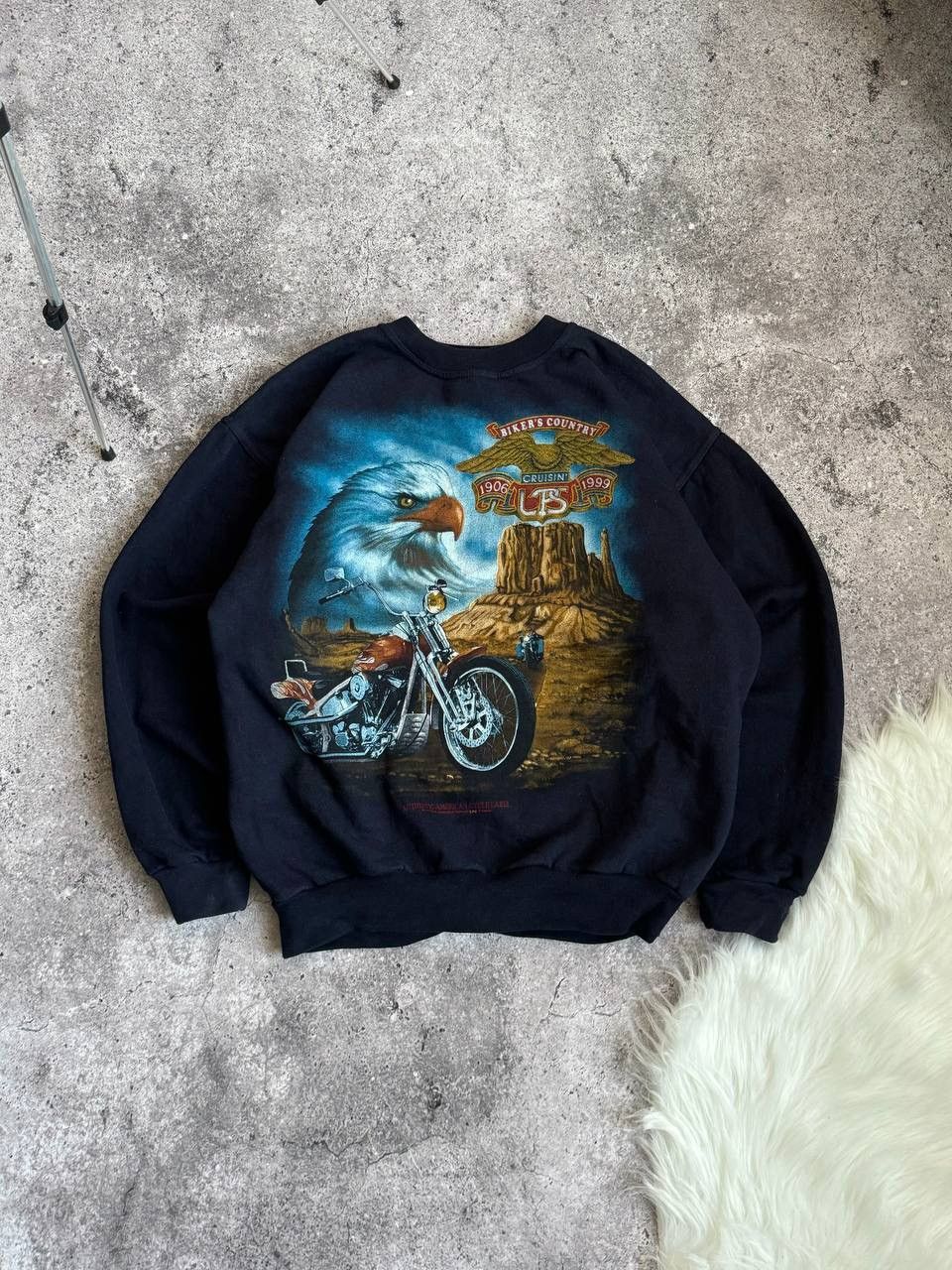 Vintage Vintage 90s eagle Authentic American cycle Label motorcycle Size US L / EU 52-54 / 3 - 1 Thumbnail