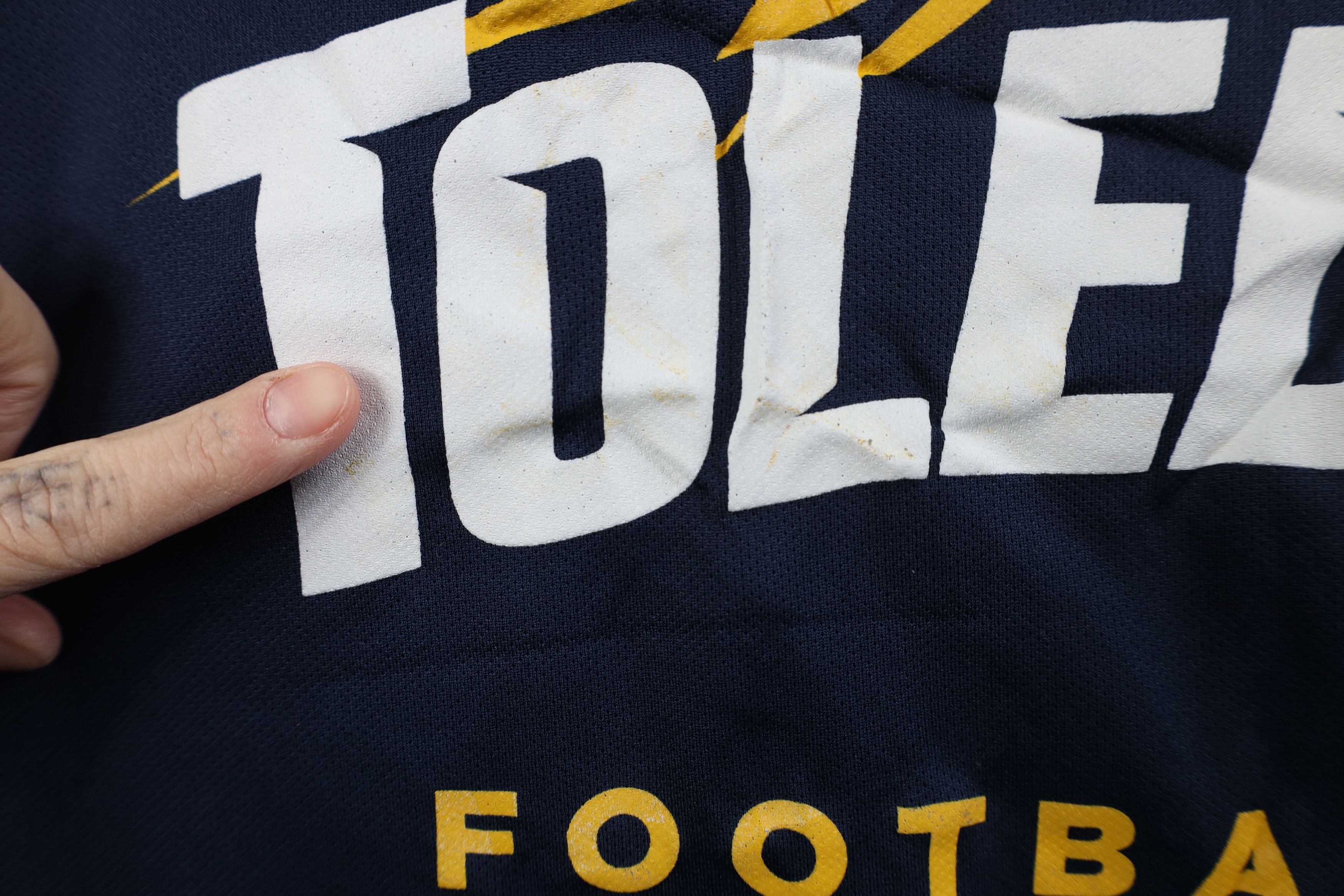 Nike Nike University of Toledo Football Long Sleeve T-Shirt Blue Size US XL / EU 56 / 4 - 6 Thumbnail