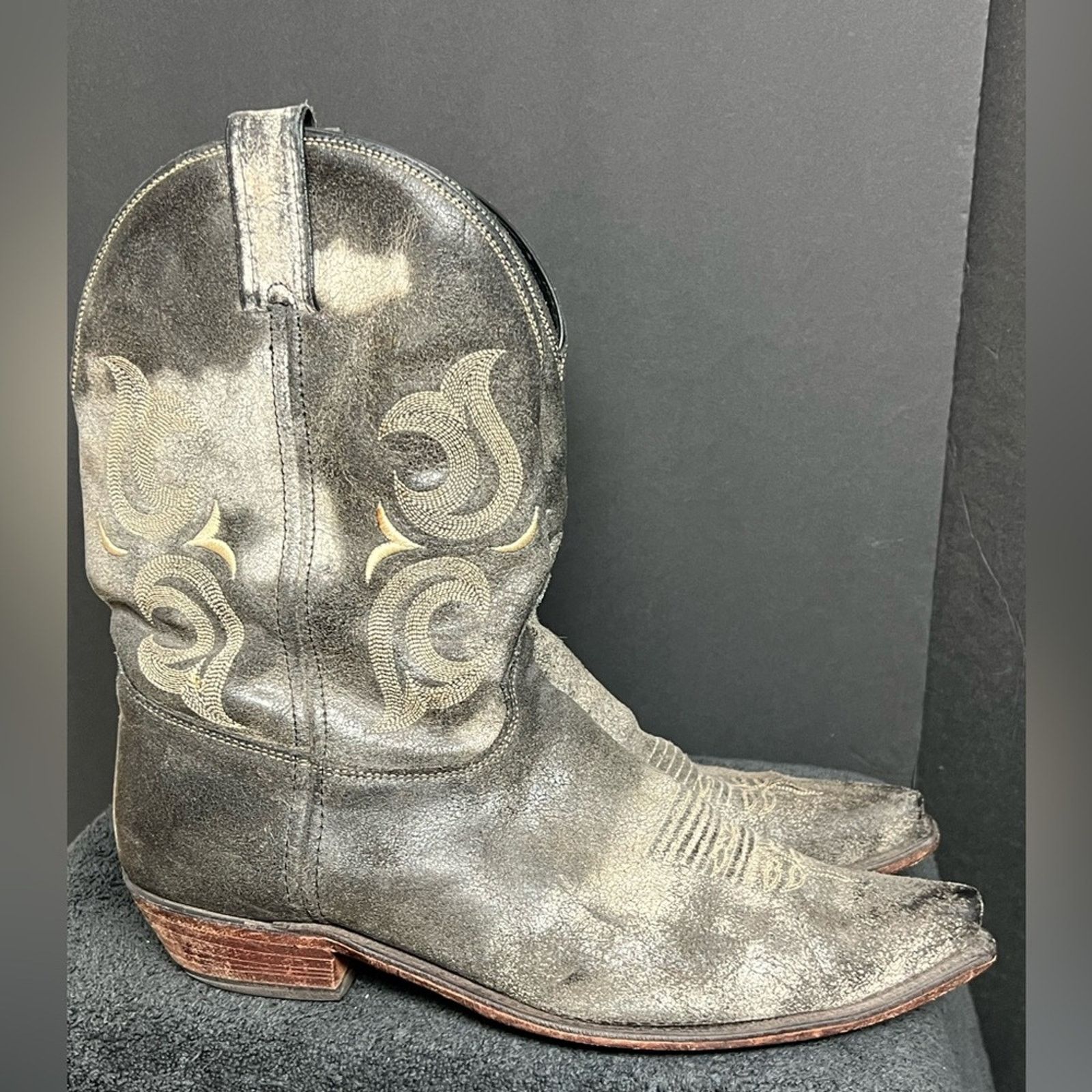 Justin Boots Justin BR105 Men's Bent Rail Cowboy Boots Foot 13 EE WIDE Size US 13 / EU 46 - 2 Thumbnail
