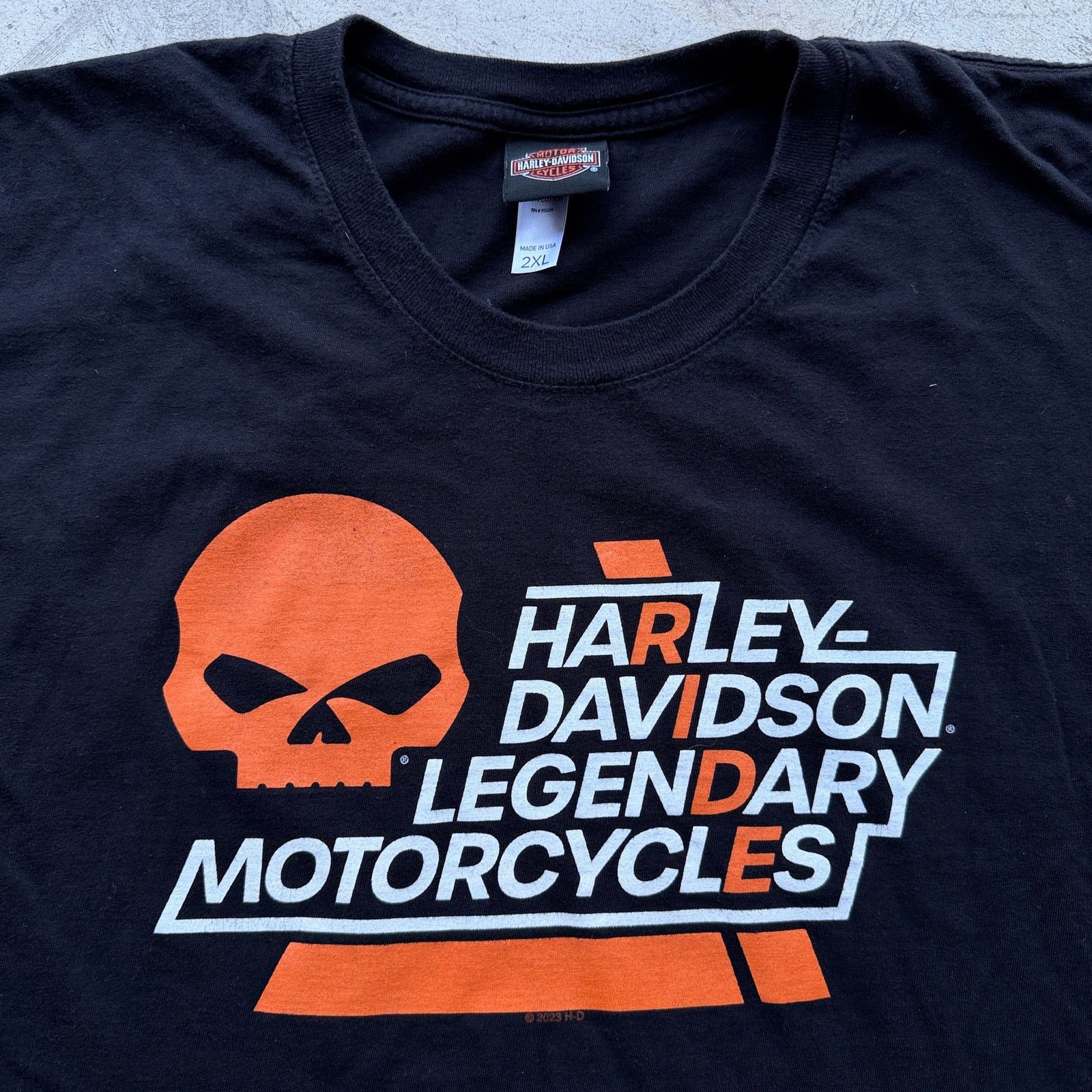 Harley Davidson Harley Davidson Riverside California Skull Motorcycle Tee Size US XXL / EU 58 / 5 - 2 Thumbnail