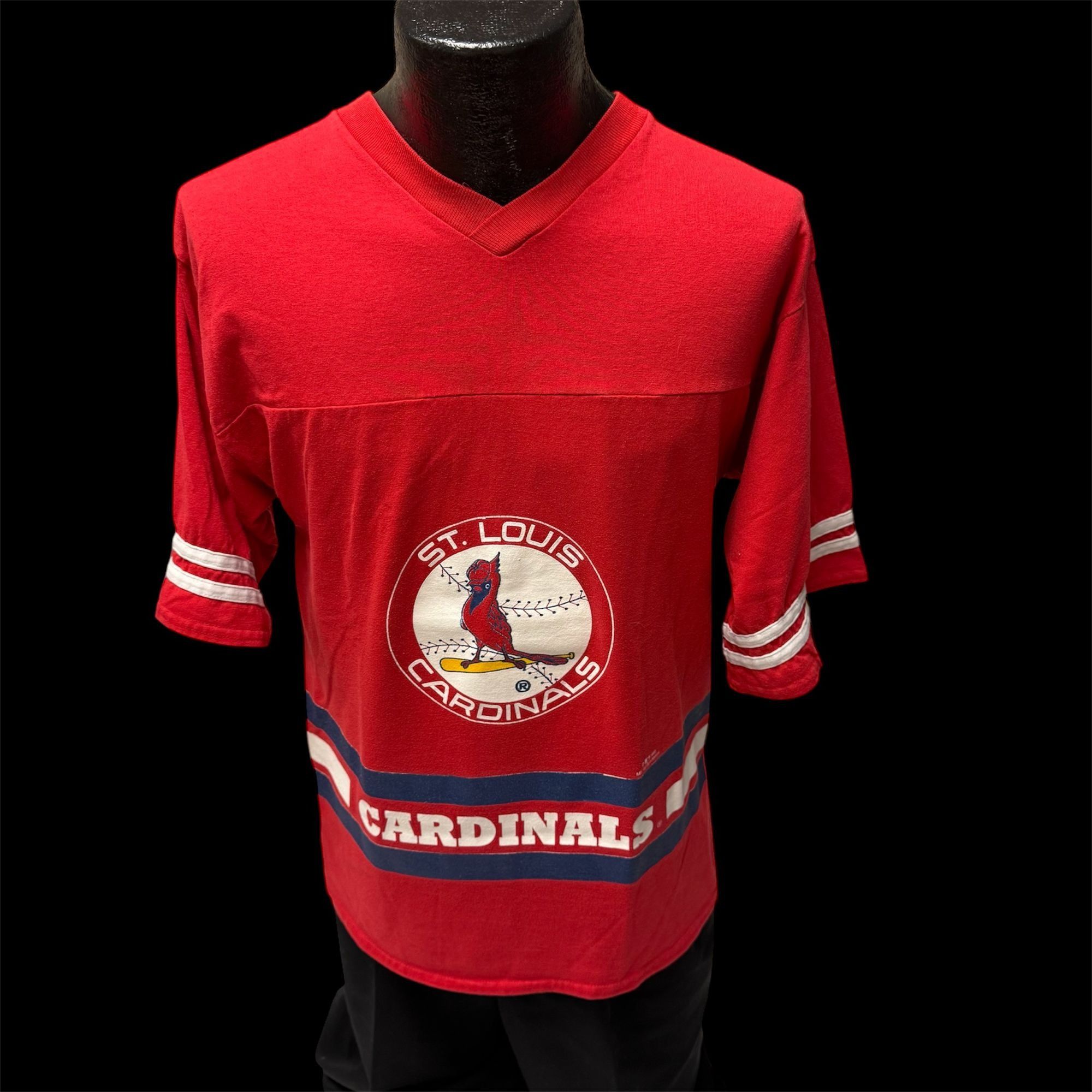 Other Vtg Sportonics 50/50 RINGER 1995 St Louis Cardinals T Shirt Size US L / EU 52-54 / 3 - 2 Thumbnail