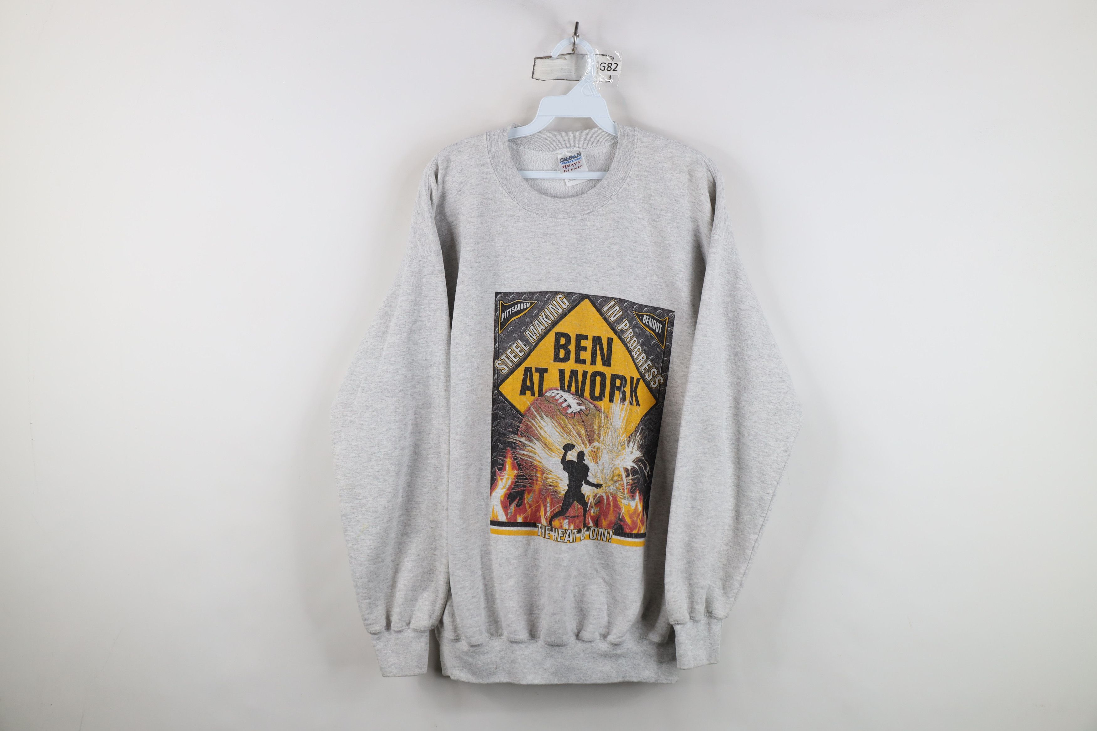 Vintage Vintage Roethlisberger Pittsburgh Football Sweatshirt Size US L / EU 52-54 / 3 - 1 Thumbnail