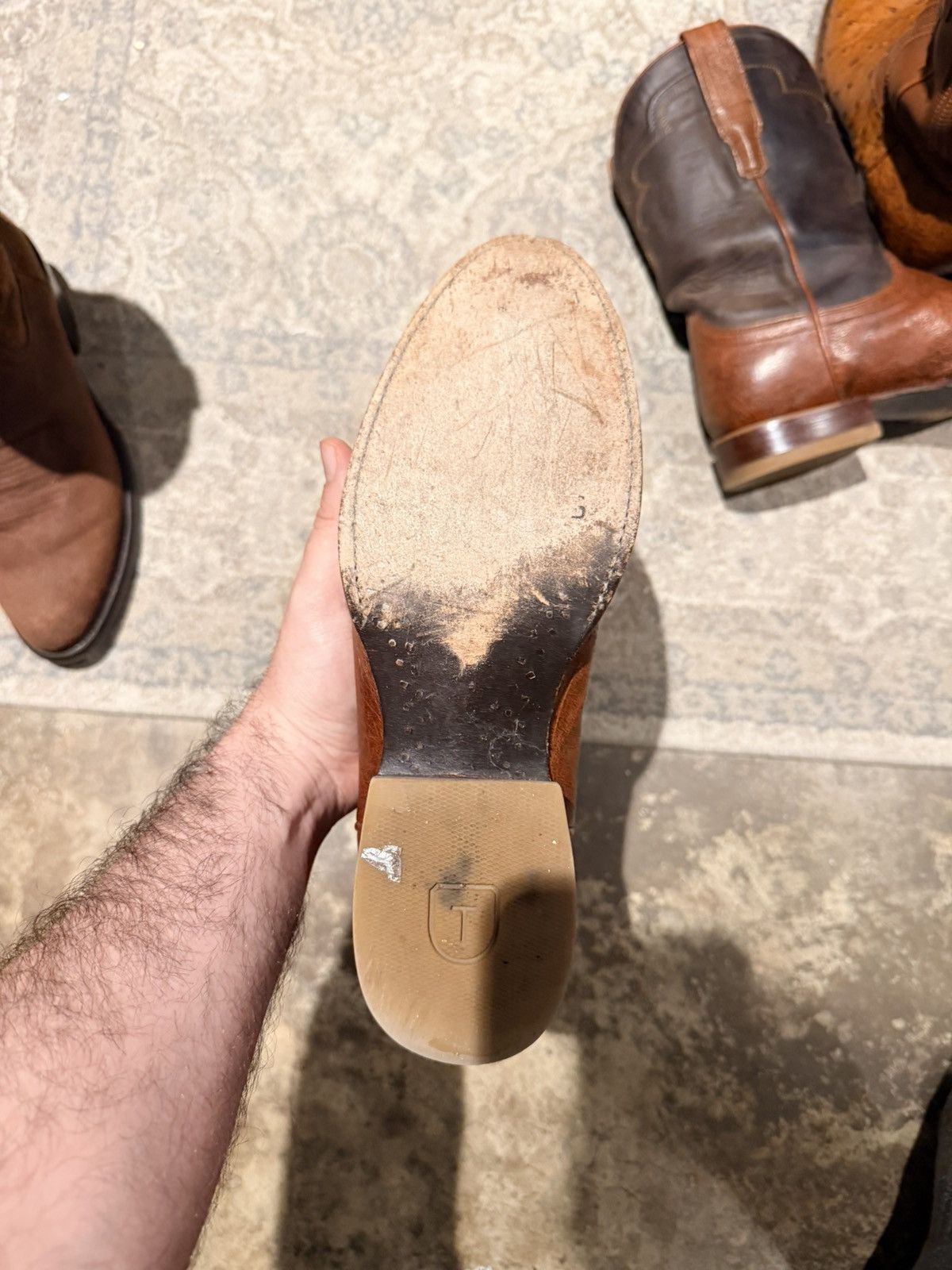 Tecovas Tecovas Roper Smooth Ostrich Size US 9.5 / EU 42-43 - 3 Thumbnail