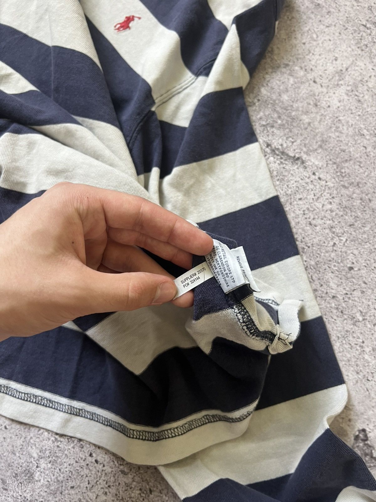 Polo Ralph Lauren Vintage Polo Ralph Lauren Striped Rugby Long Sleeve Size US XL / EU 56 / 4 - 7 Thumbnail