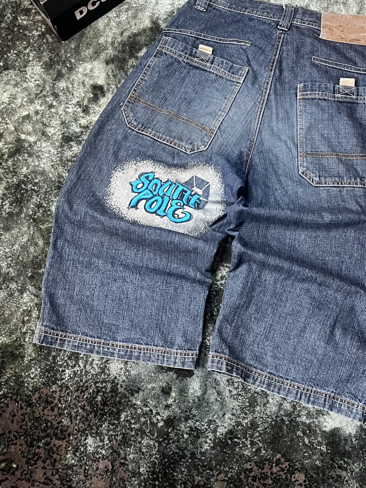 Southpole Southpole Vintage Baggy Denim Shorts – Blue – Size 28 Size 28" / US 6 / IT 42 - 3 Thumbnail