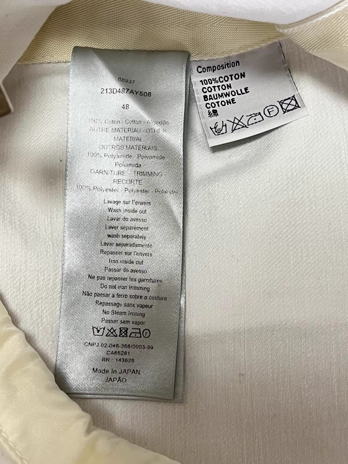 Dior Dior x Sacai White Denim Jacket 48 Size US M / EU 48-50 / 2 - 6 Thumbnail