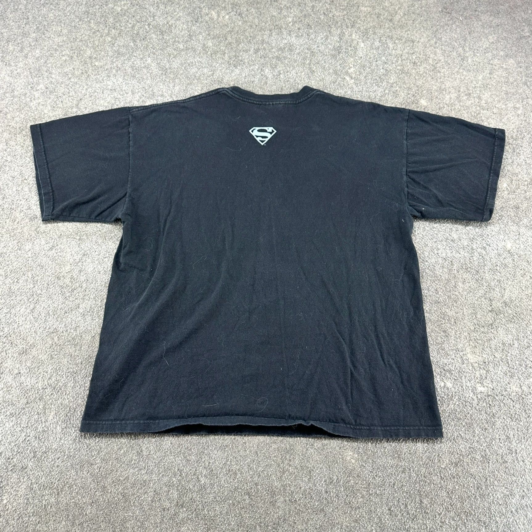 Gildan VINTAGE Superman Shirt Mens XL Black Gildan Cotton Short Sleeve Crew Neck Movie 2000s Man Cave Logo Reflective T-Shirt Size US XL / EU 56 / 4 - 3 Thumbnail