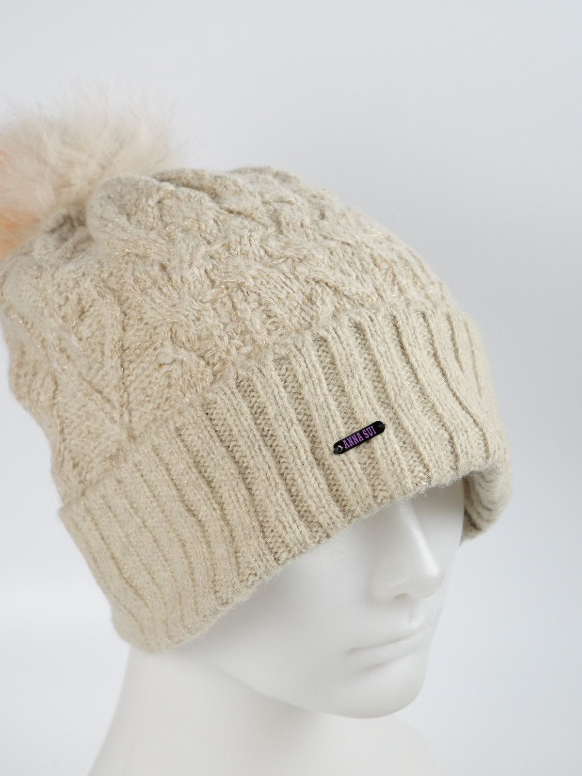 Japanese Brand Anna Sui Vintage Beanie Hat Alpaca Knit Size ONE SIZE - 2 Thumbnail