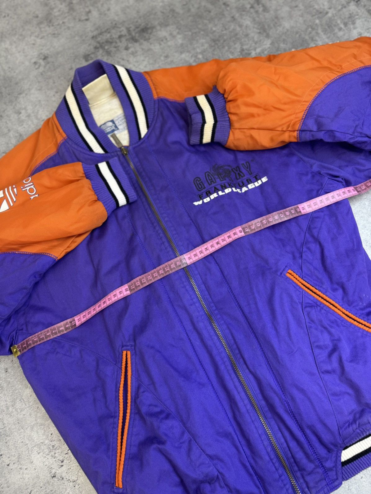 Adidas 1992 Frankfurt Galaxy World League Bomber Jacket Adidas nfl Size US L / EU 52-54 / 3 - 8 Thumbnail