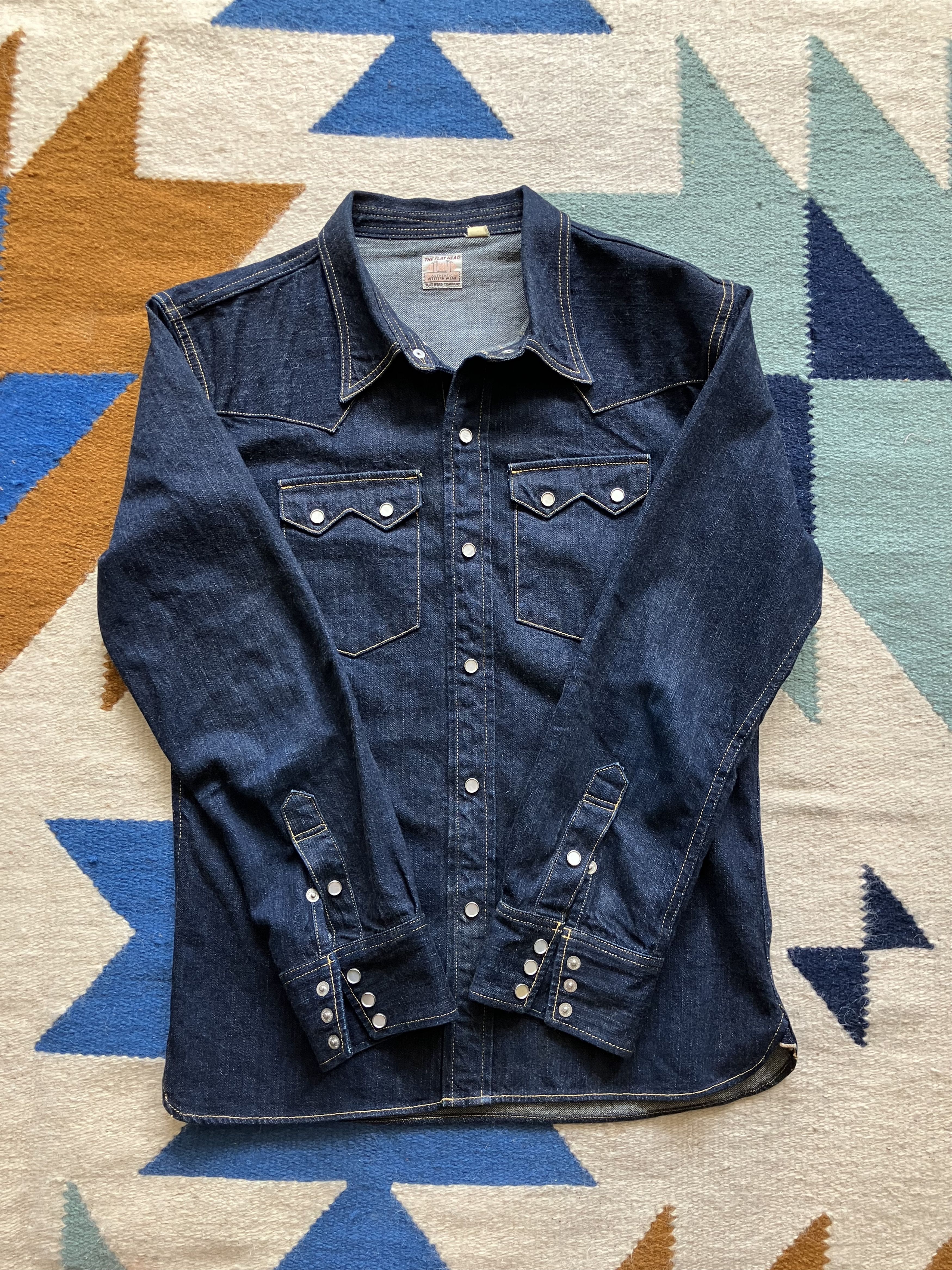 The Flat Head Flat Head 7002W Sawtooth Western Shirt Size US S / EU 44-46 / 1 - 3 Thumbnail