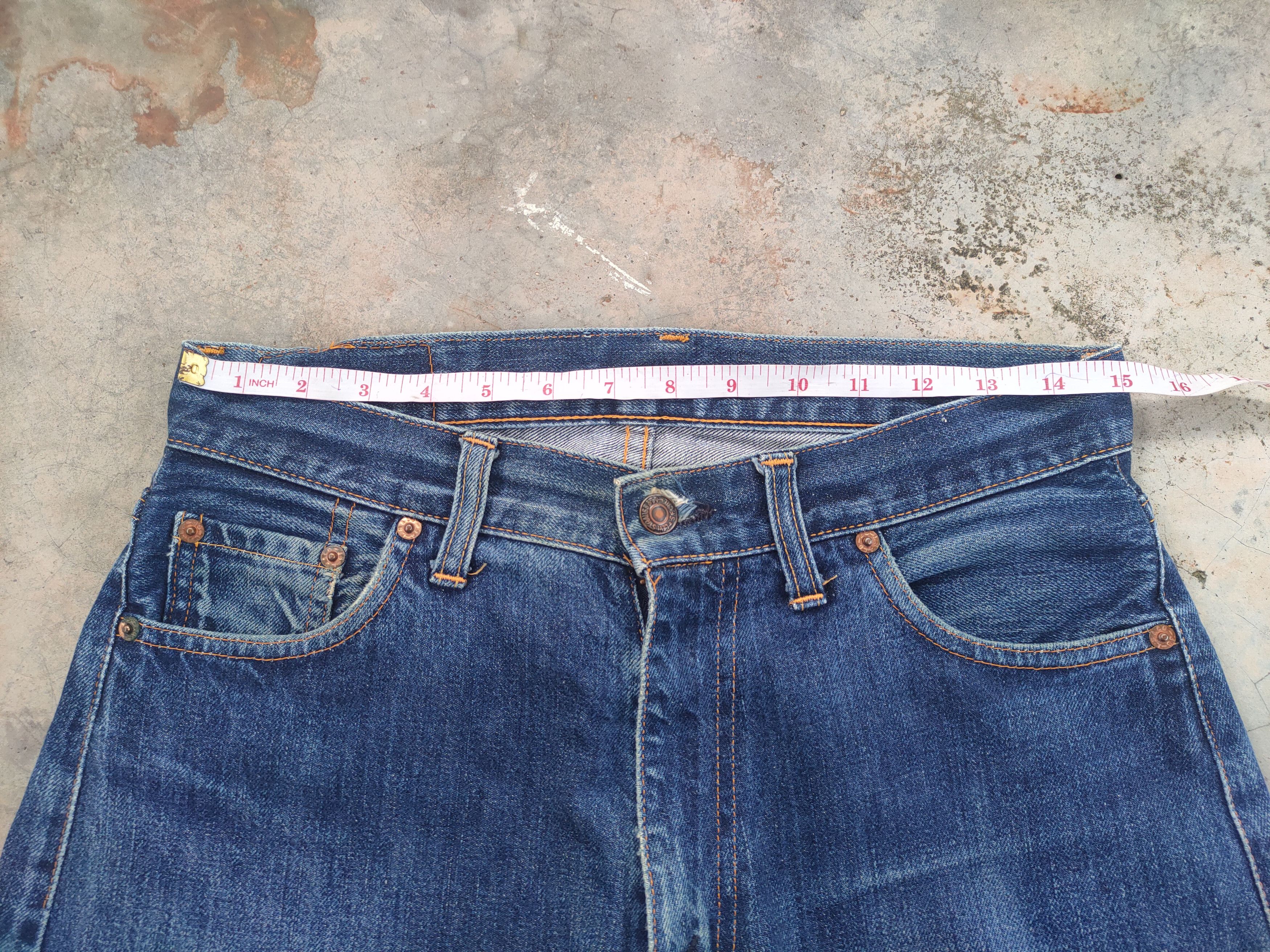 Levi's Vintage Clothing W30 VINTAGE 98' LEVI'S BIG E FADED REDLINE RIPPED JEANS PANT Size US 30 / EU 46 - 6 Thumbnail
