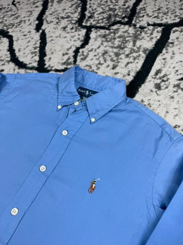 Polo Ralph Lauren Polo Ralph Lauren shirt blue blue M logo Size US M / EU 48-50 / 2 - 3 Thumbnail
