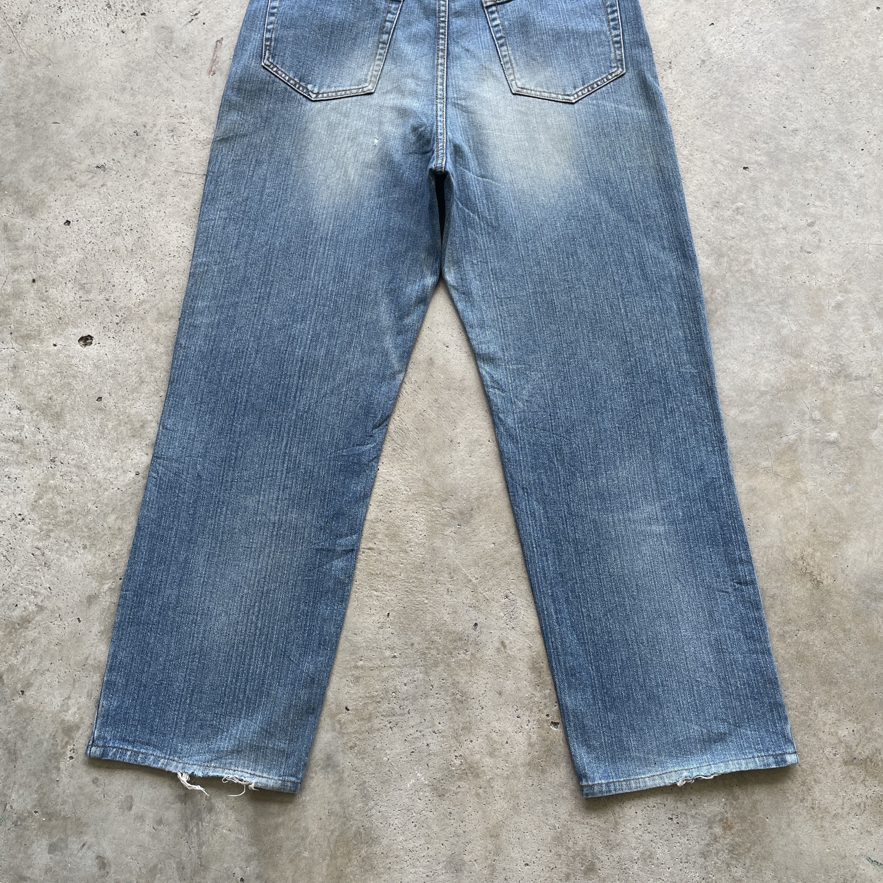 Jean × Vintage VINTAGE SMITH’S AMERICAN FADED DENIM BAGGY JEANS PANTS W35 Size US 35 - 9 Thumbnail