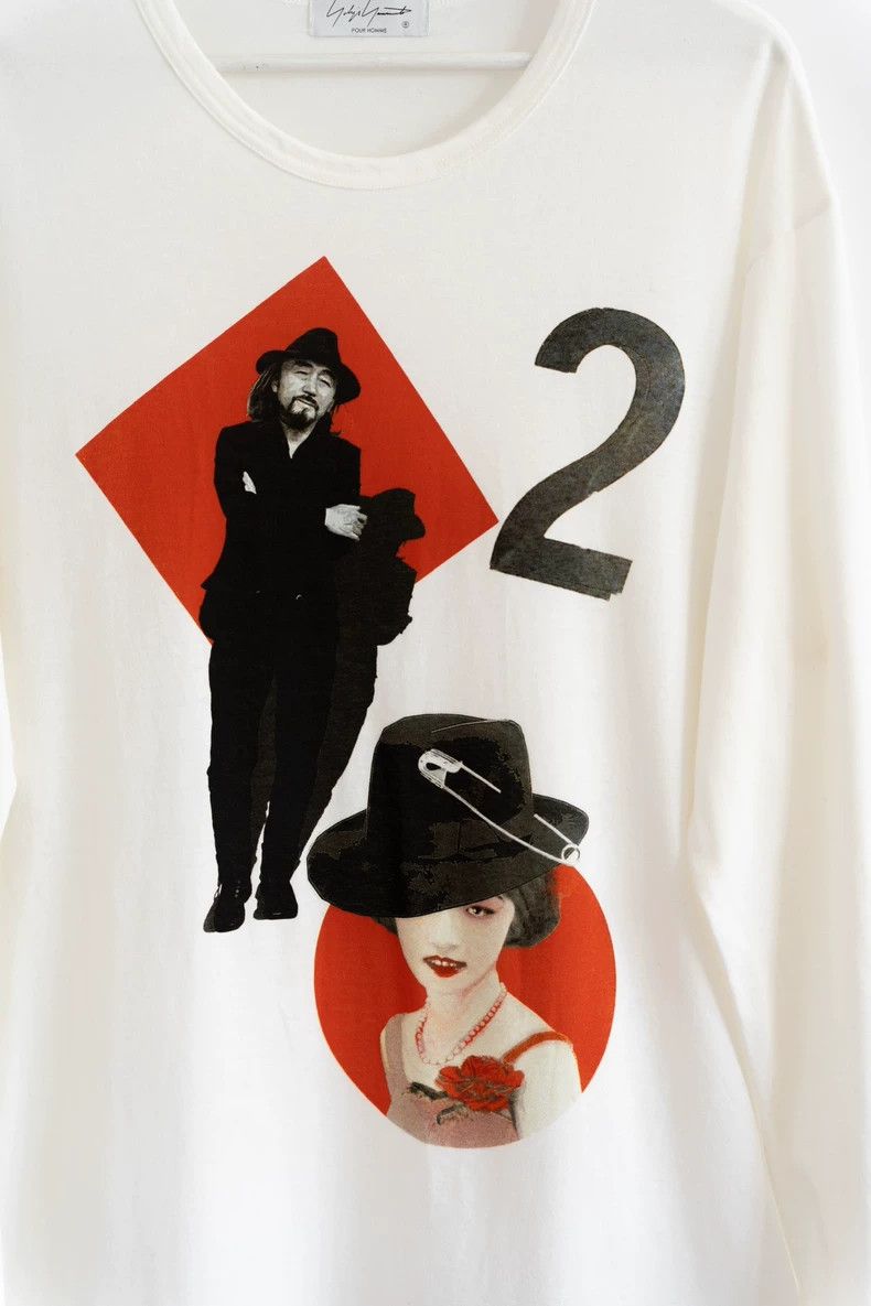 Yohji Yamamoto Yohji Yamamoto24ss Poker Printed Long Sleeve T-Shirt 2502-N Size US L / EU 52-54 / 3 - 3 Thumbnail