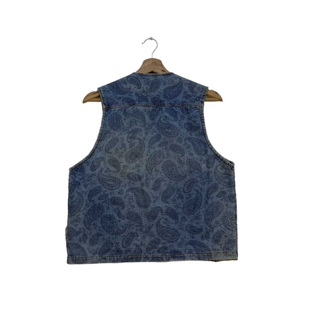 Indigo 🗣️Denim Vest Paisley Jacket Size US S / EU 44-46 / 1 - 2 Thumbnail