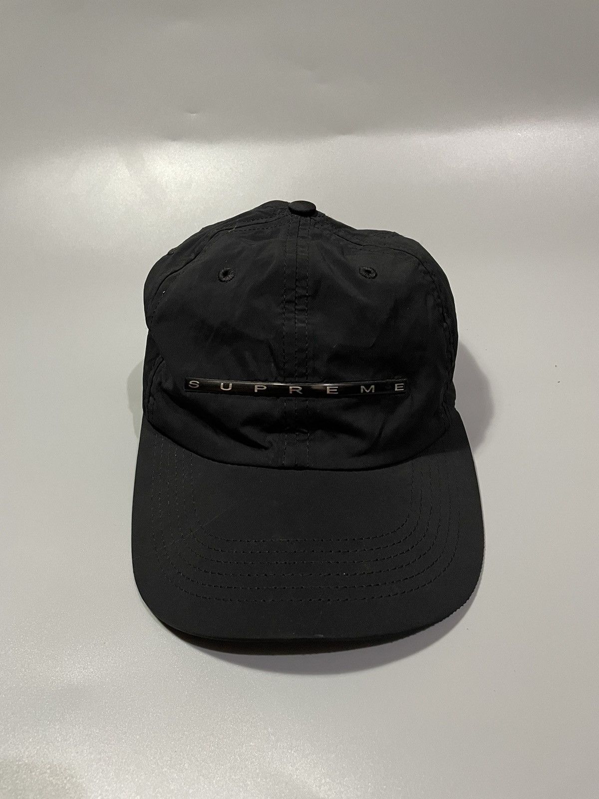 Supreme S/S 17 Chrome Stripe 6 Panel Hat - Accessories