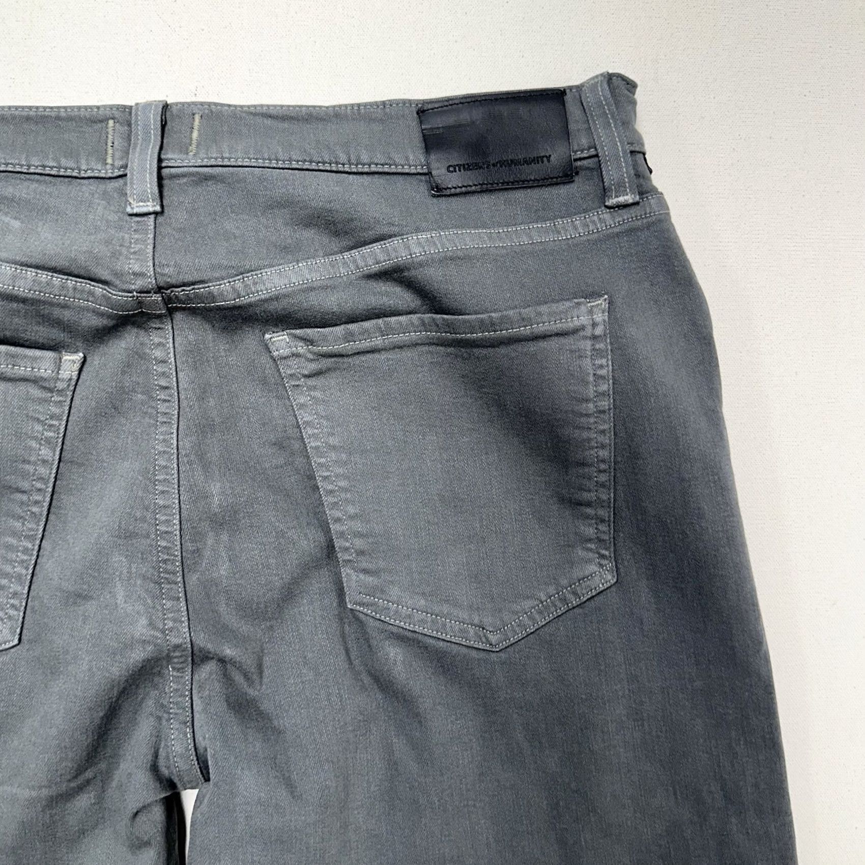 Citizens Of Humanity Citizens of Humanity The Adler Slim Straight Jeans Mens 34x26 Gray Size US 34 / EU 50 - 6 Thumbnail