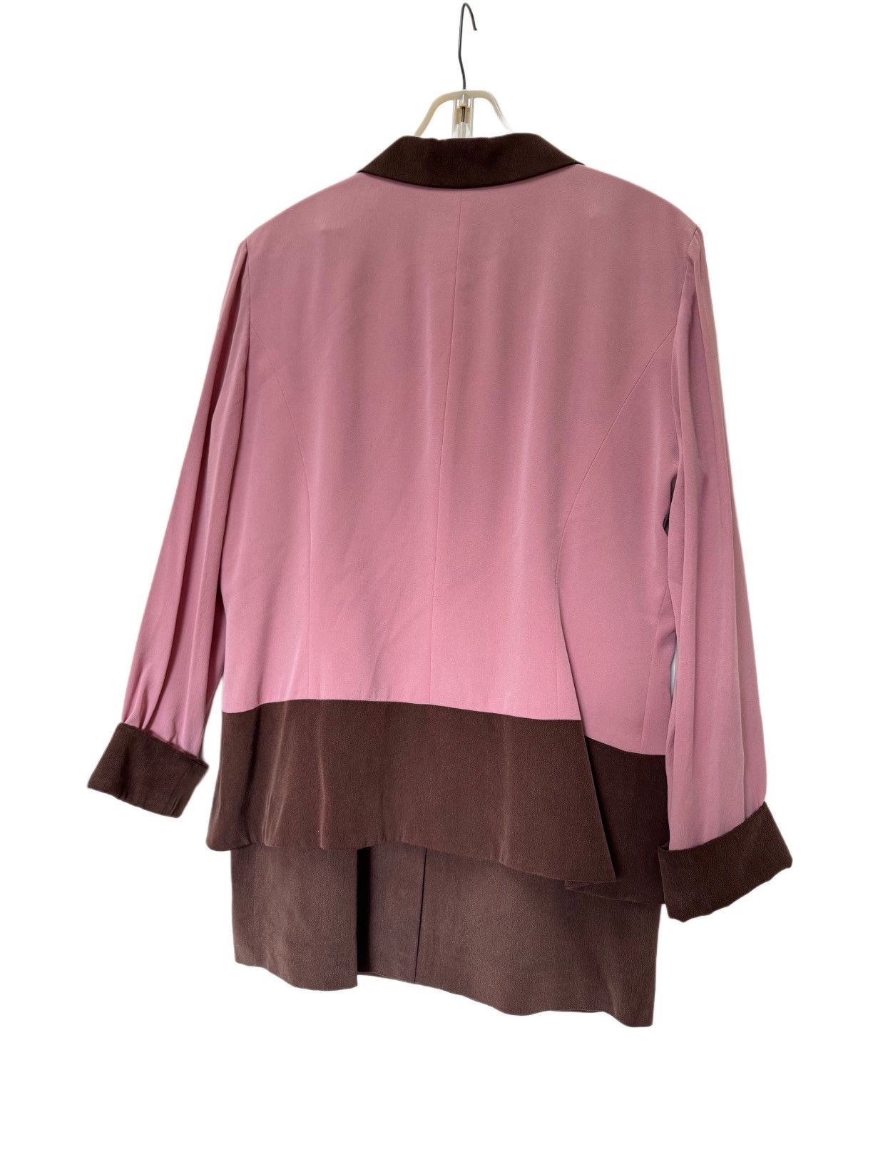 Adrianna Papell Adrianna Papell women’s coat skirt set vintage 90s 100% silk Size 34" / US 12 / IT 48 - 5 Thumbnail
