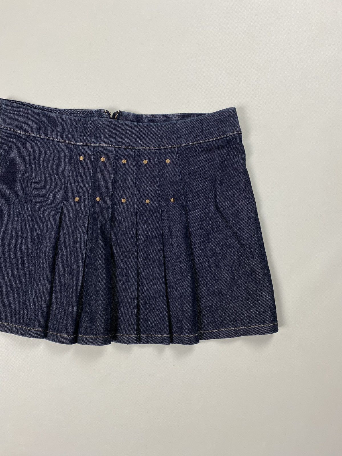 Burberry × Vintage Burberry London vintage Y2K denim mini skirt size US 10 Size 32" / US 10 / IT 46 - 3 Thumbnail