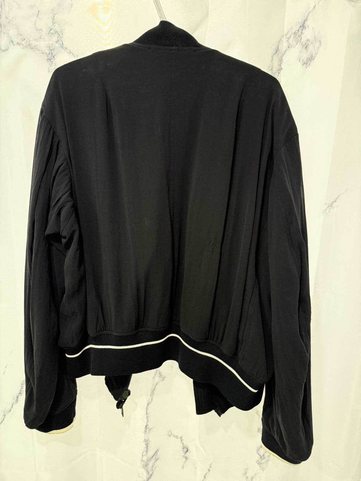 Haider Ackermann Haider Ackermann Black Silk Bomber Size US M / EU 48-50 / 2 - 2 Thumbnail