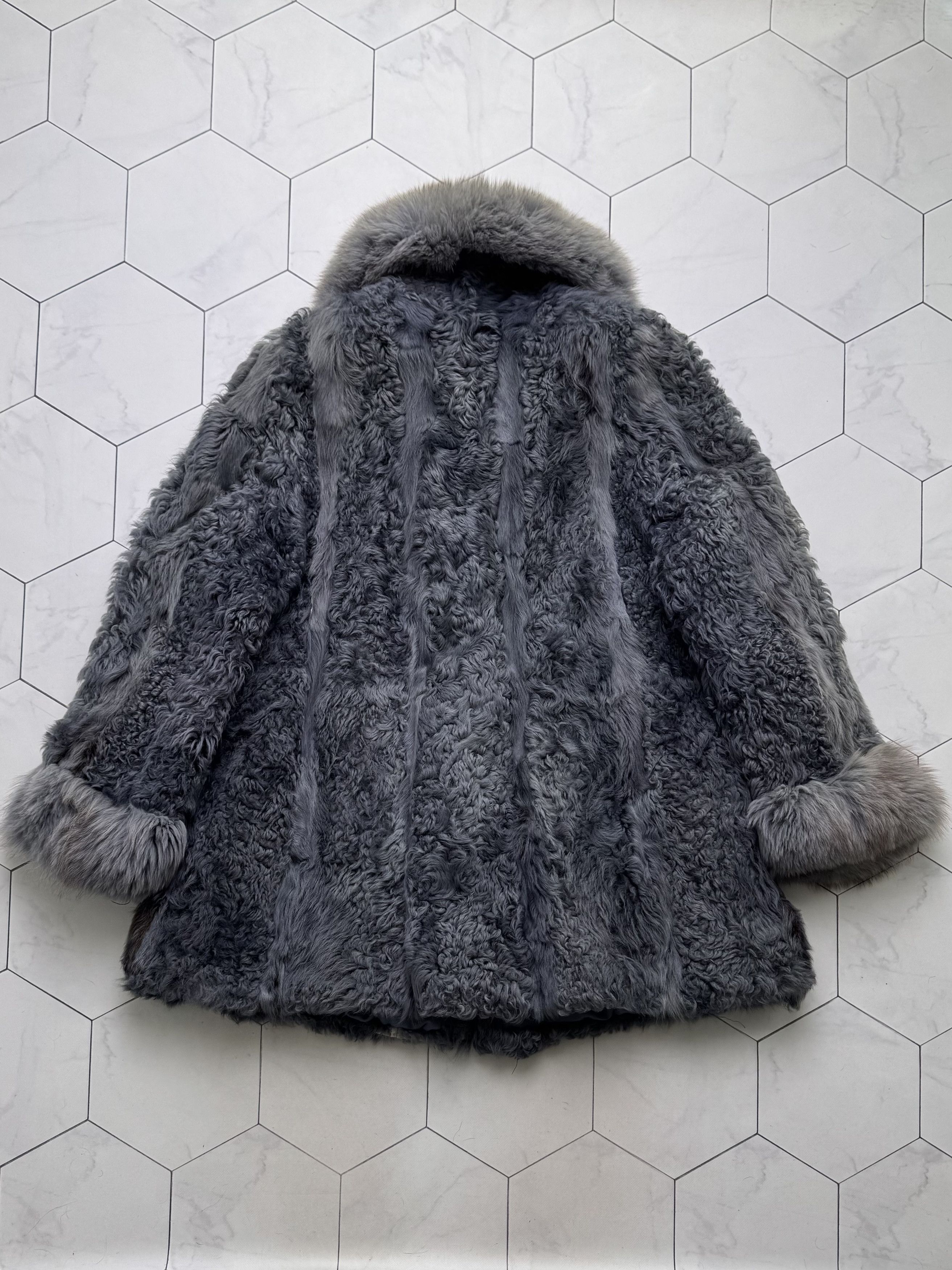 Vintage Vintage Blue Gray Real Fur Luxury Winter Statement Coat Size M / US 6-8 / IT 42-44 - 22 Thumbnail