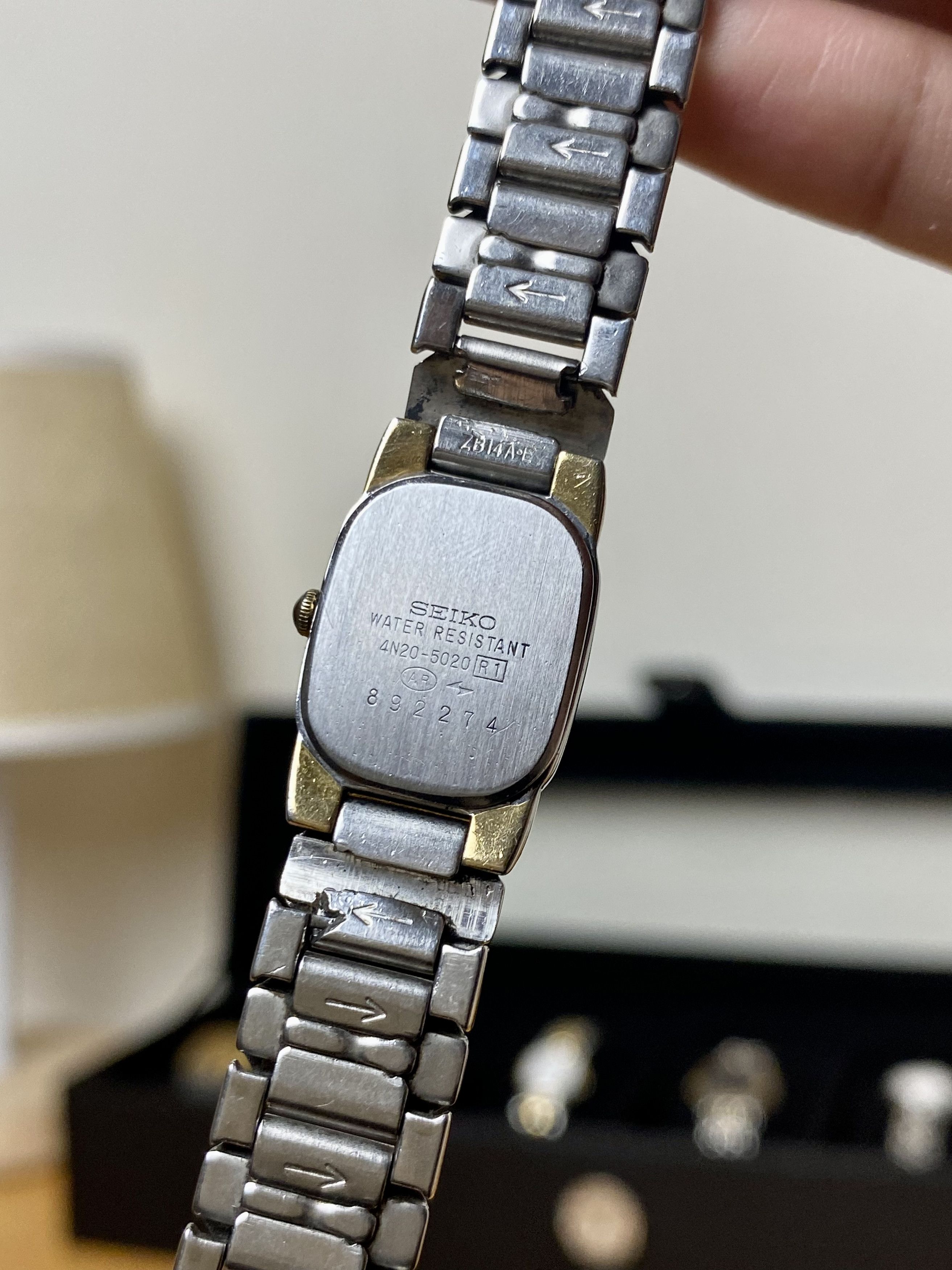 Seiko × Vintage 💥 Vtg Seiko Creo Twotone Bracelet Lady Size ONE SIZE - 4 Thumbnail