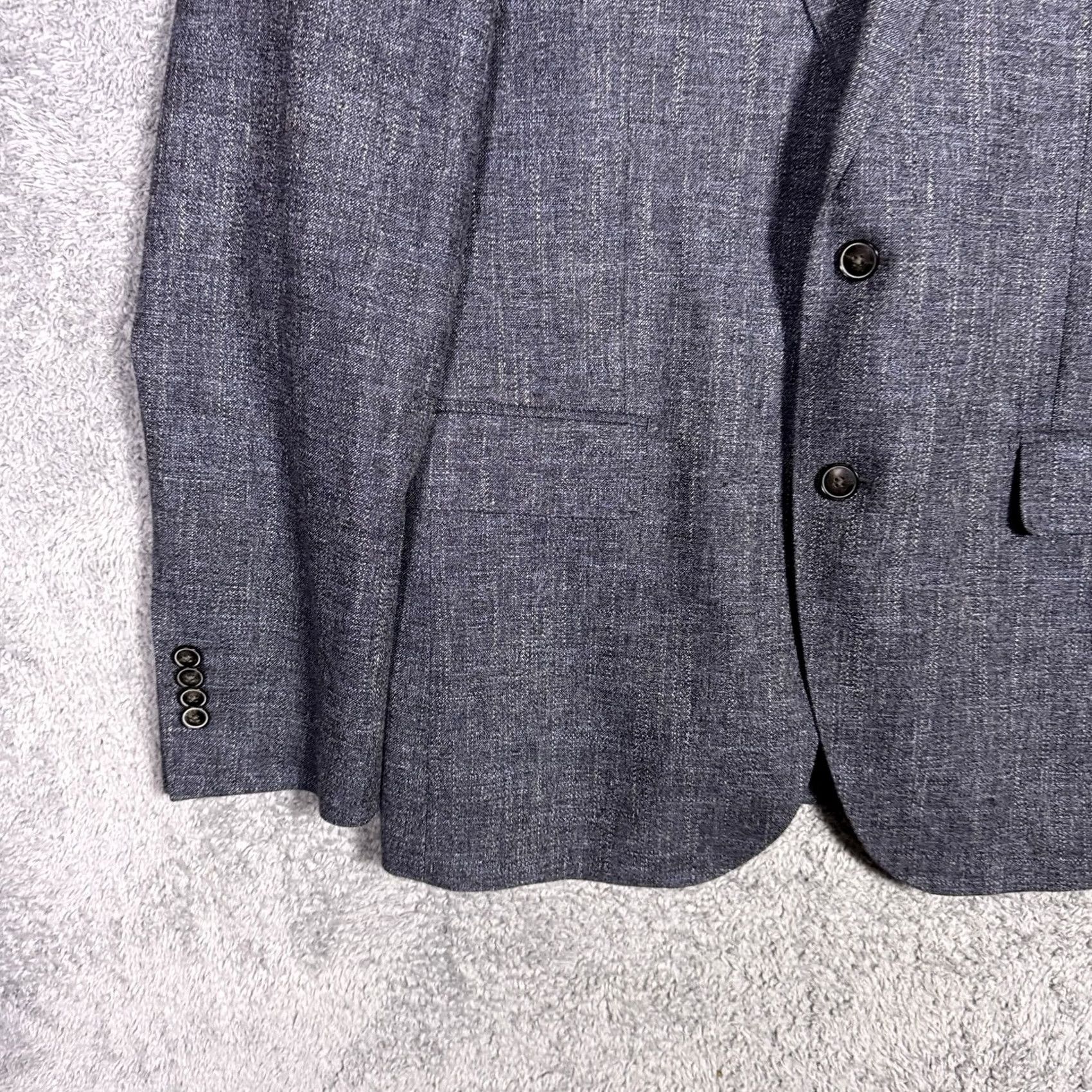 Rodd & Gunn Rodd & Gunn Jacket Mens L Blue Blazer Virgin Wool Linen Cotton Sport Coat Italy Suit Size 42R - 2 Thumbnail