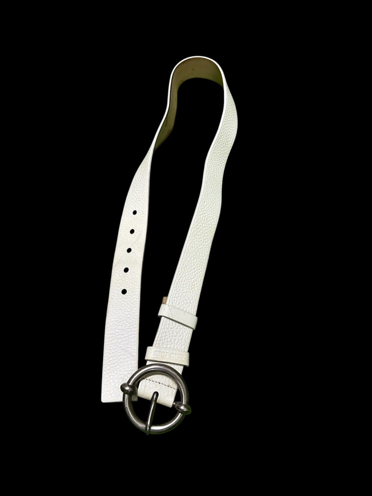 Miu Miu Miu miu leather belt Size ONE SIZE - 3 Thumbnail