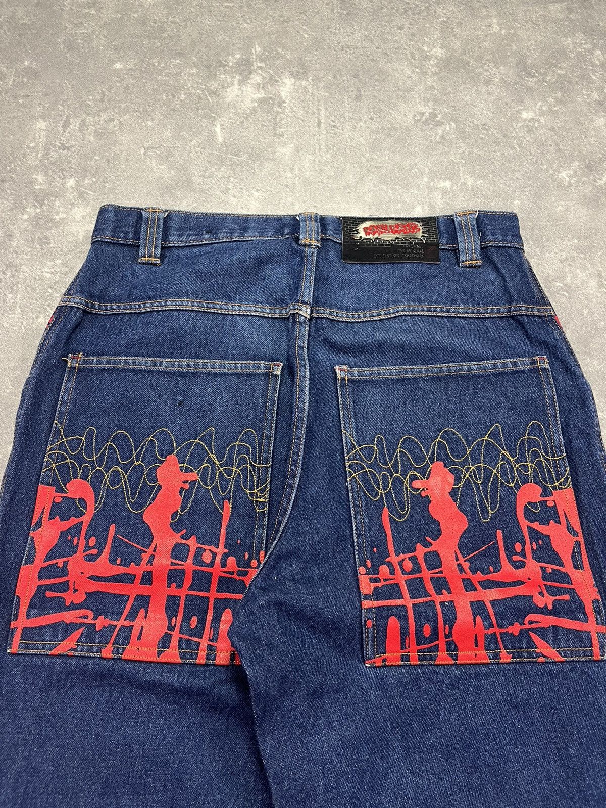 Karl Kani Karl Kani Printed Big Pockets Logo Long Denim Jorts Shorts Size US 30 / EU 46 - 12 Thumbnail