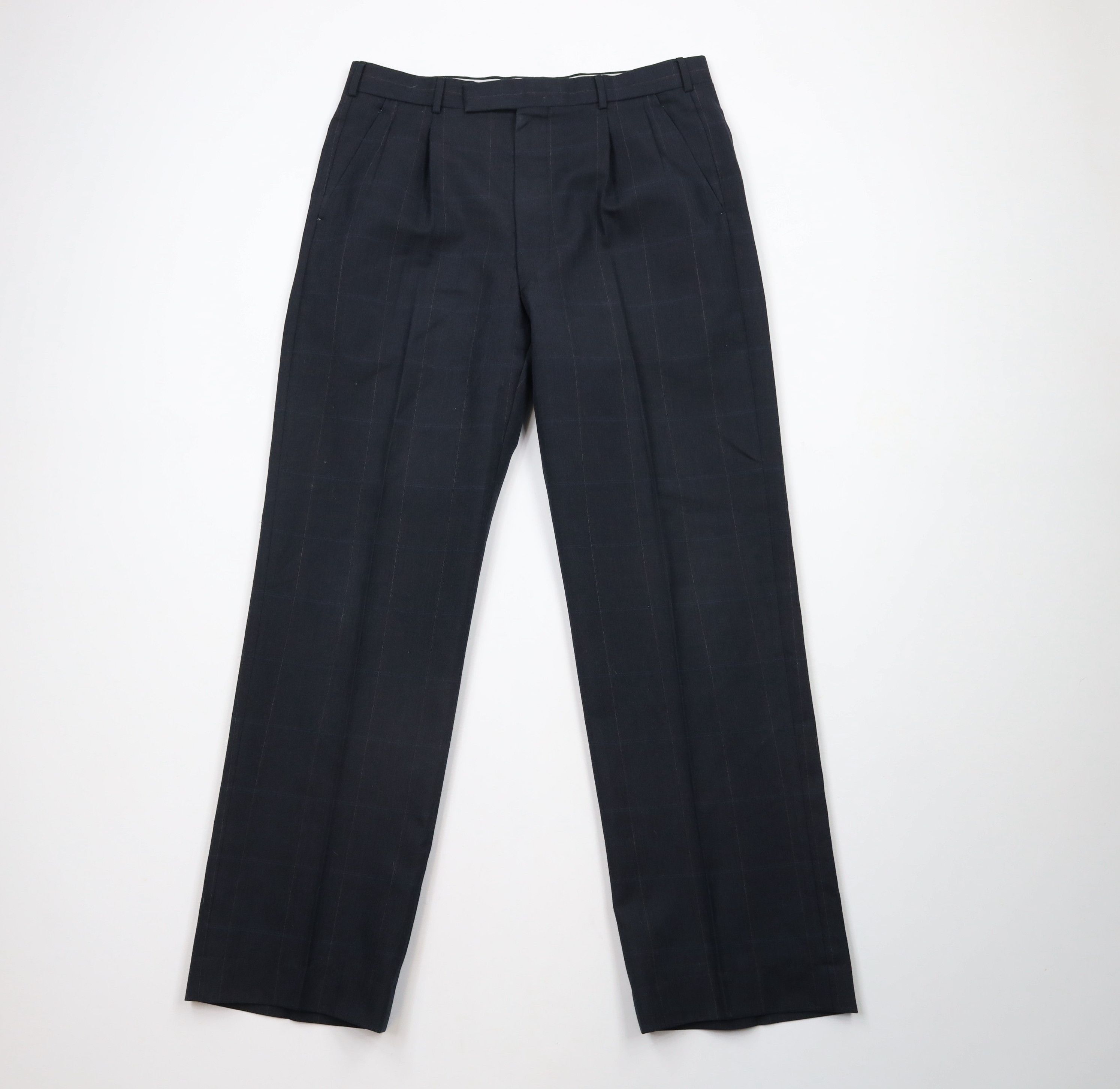 Vintage Vintage 70s Streetwear Herringbone Wide Leg Chino Pants Size US 33 - 1 Thumbnail