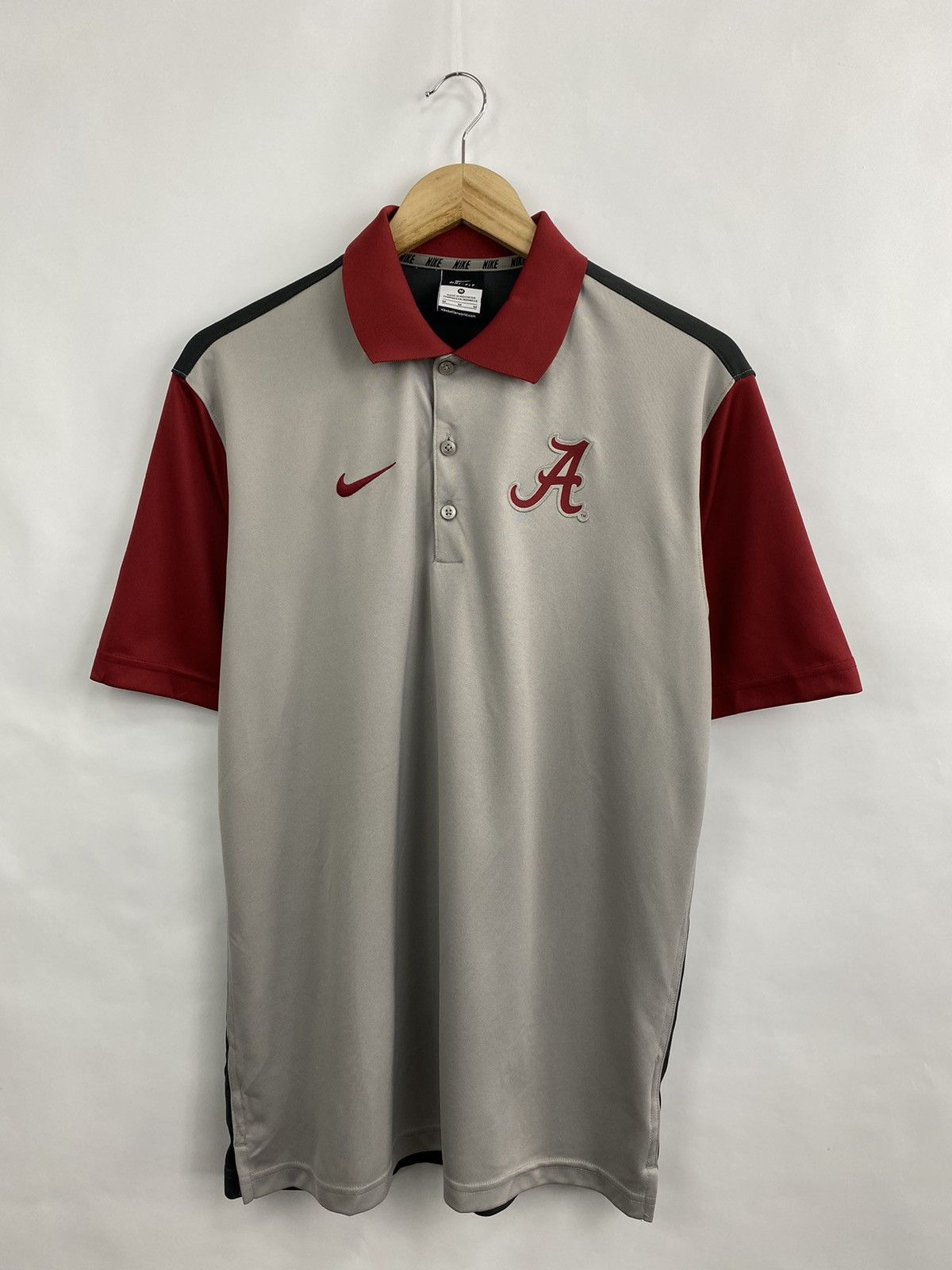 Nike ⚾️ Vintage Y2K Nike Alabama Crimson Baseball Polo T-shirt Size US M / EU 48-50 / 2 - 2 Thumbnail