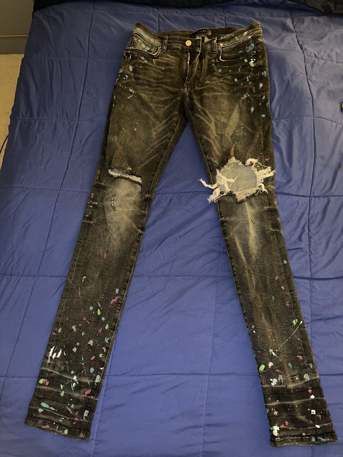 Amiri Paint splatter amiris Size US 31 - 1 Thumbnail