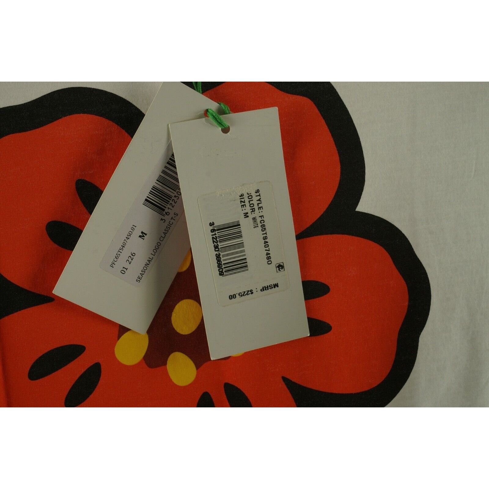 Kenzo New $225 KENZO Paris Boke Flower Men's Medium White T-Shirt Size US M / EU 48-50 / 2 - 5 Thumbnail