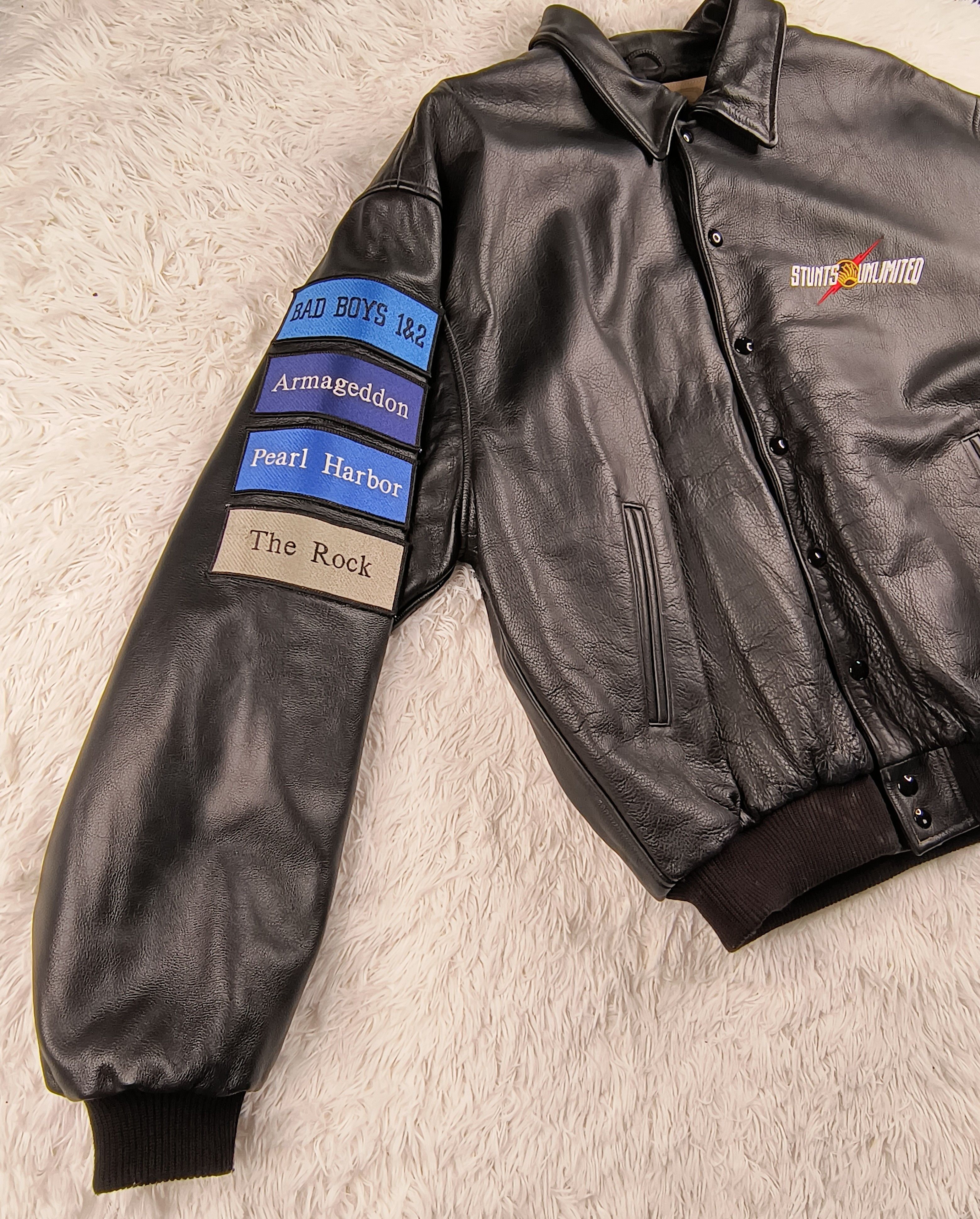 Vintage The winning team stunts unlimited Michael Bay Leather jacket Size US XL / EU 56 / 4 - 6 Thumbnail