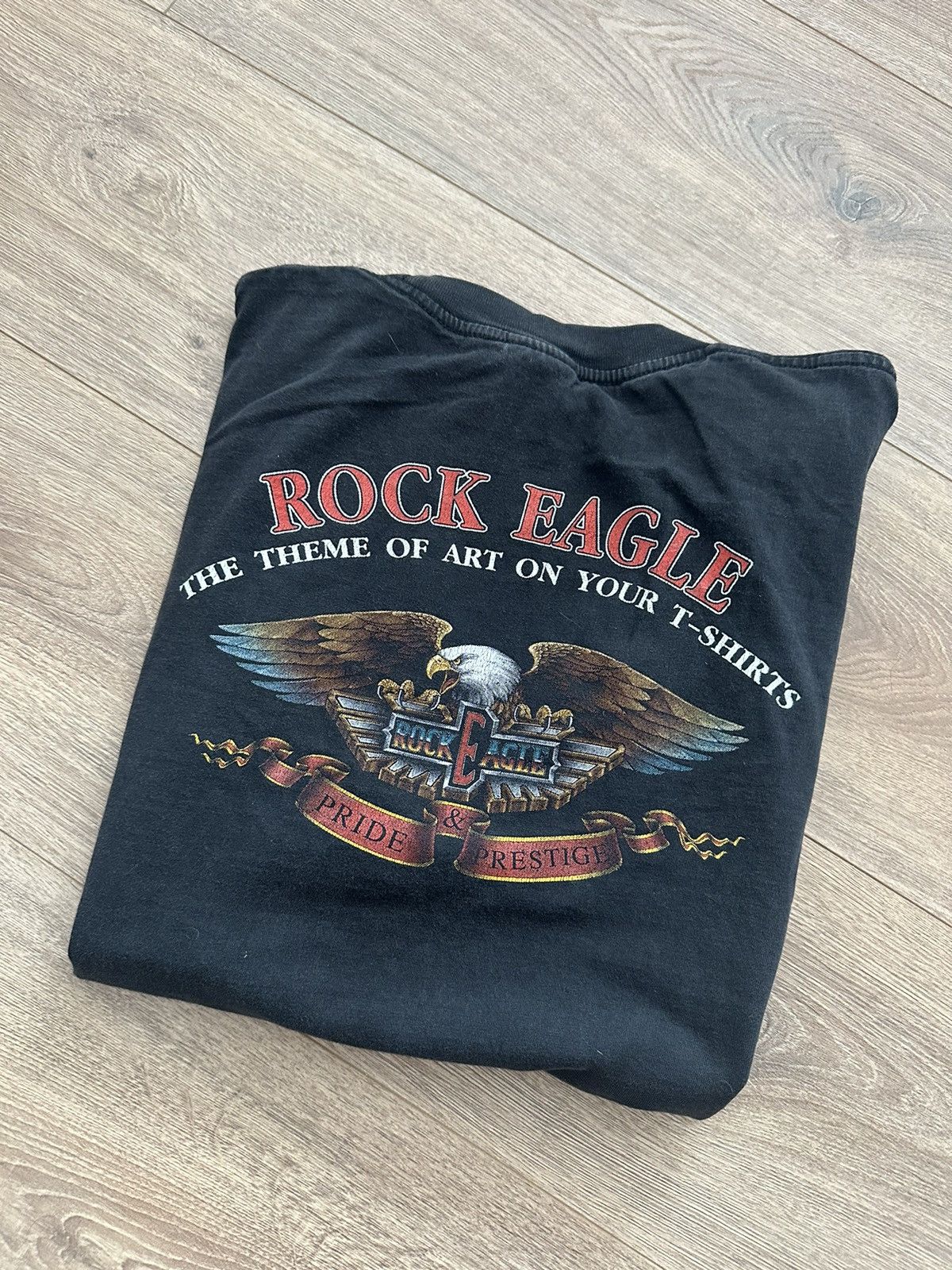 Harley Davidson 🔥VINTAGE ROCK EAGLE 90’s HARLEY 3D EMBLEM MOTO T-SHIRT🔥 Size US L / EU 52-54 / 3 - 6 Thumbnail