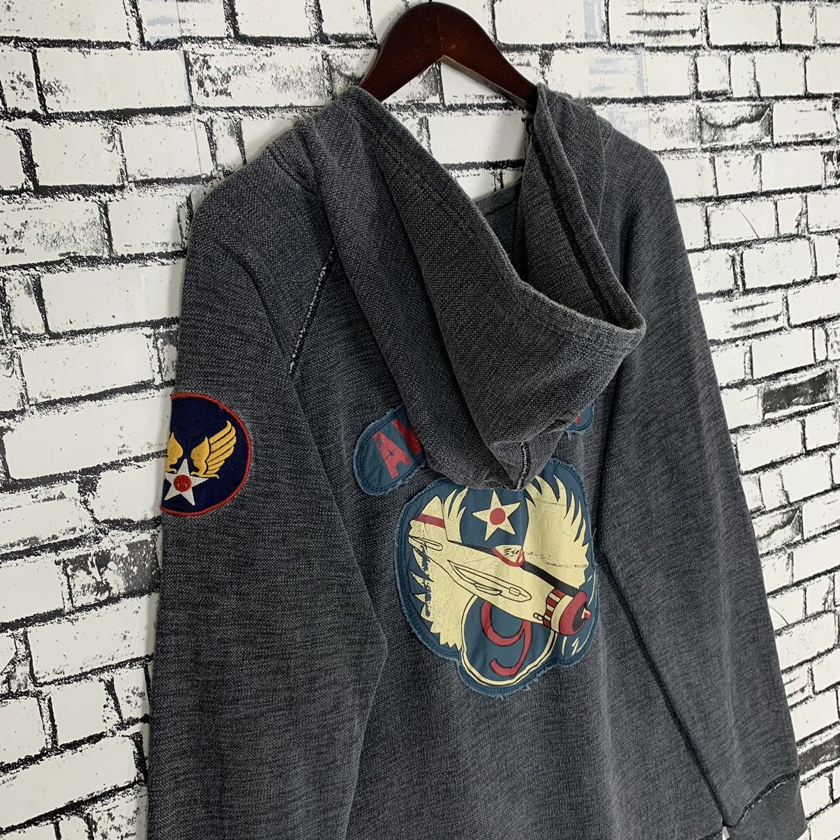 Avirex × Vintage Avirex American Military Avirex Limited Patches Hoodie Size US L / EU 52-54 / 3 - 9 Thumbnail