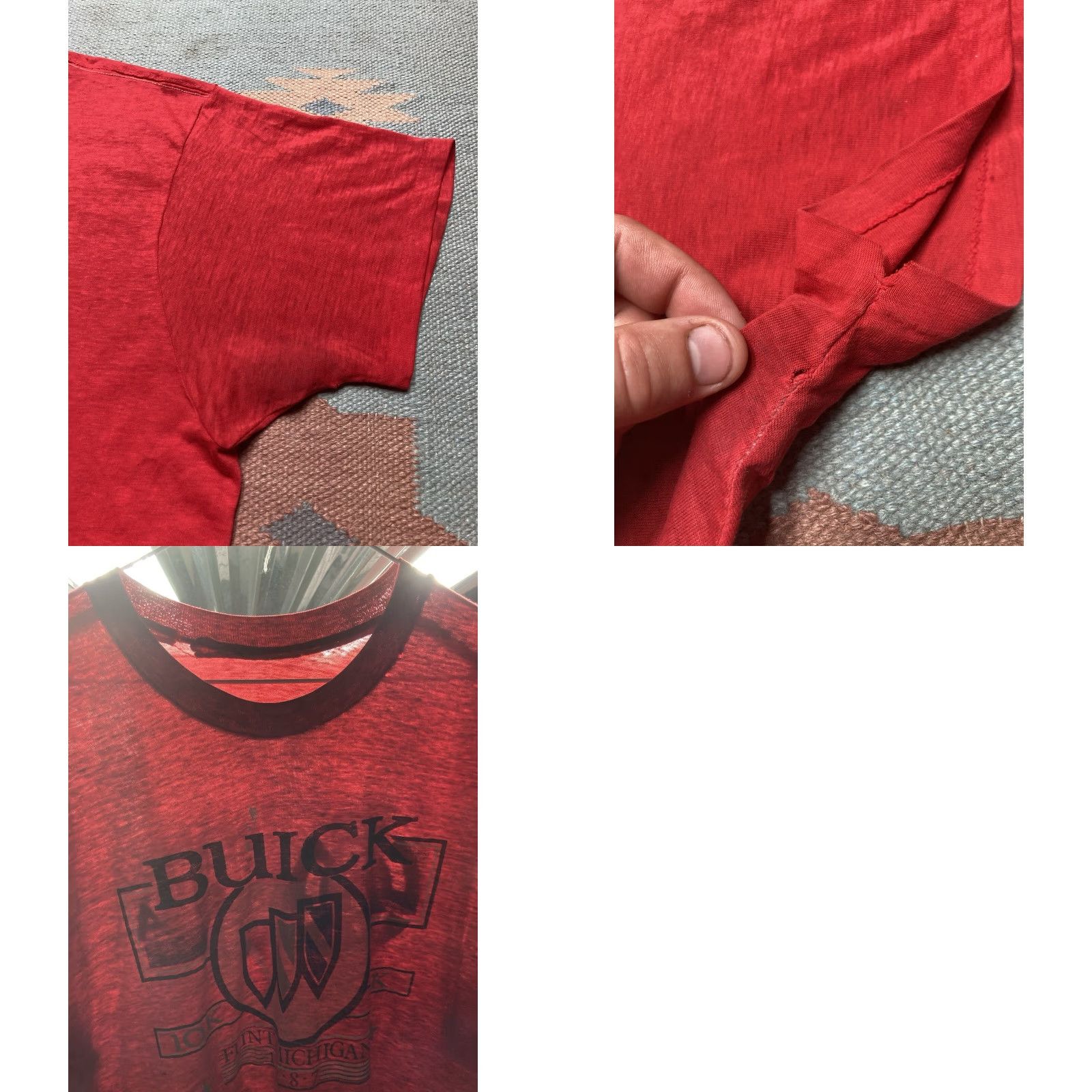 Vintage VINTAGE Buick Marathon T-Shirt 80s graphic red XL Men Size US XL / EU 56 / 4 - 11 Thumbnail