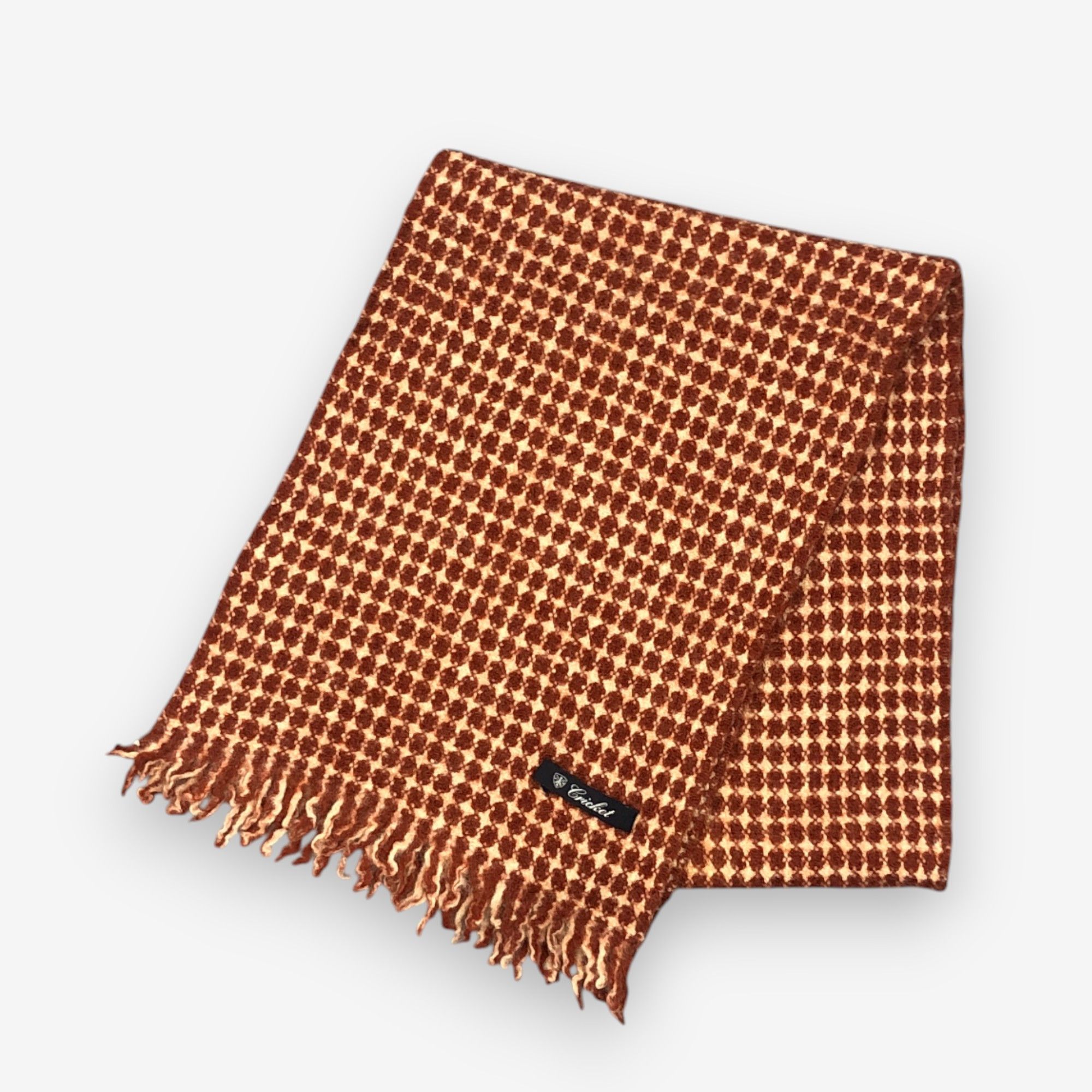 Japanese Brand Vintage Cricket Scarf Muffler Wool Plaid Winter Scarves Size ONE SIZE - 3 Thumbnail