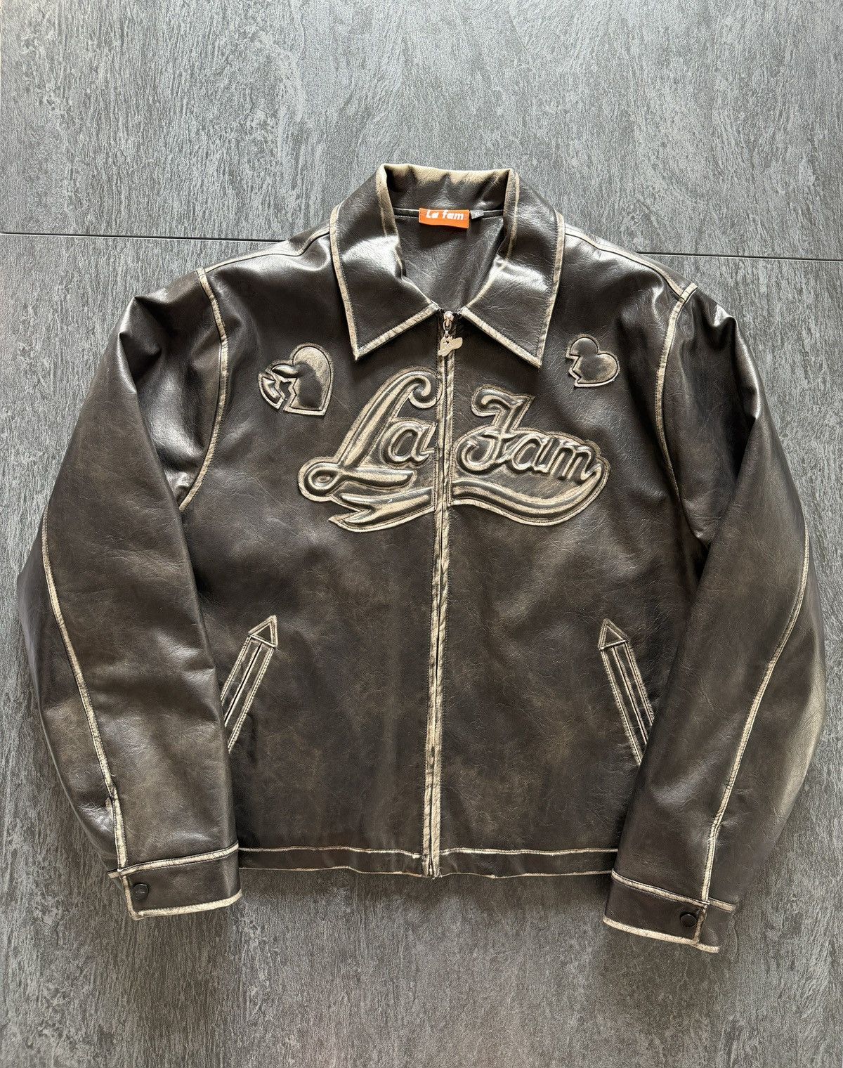 La Fam Amsterdam La Fam leatherjacket XL Size US XL / EU 56 / 4 - 1 Thumbnail