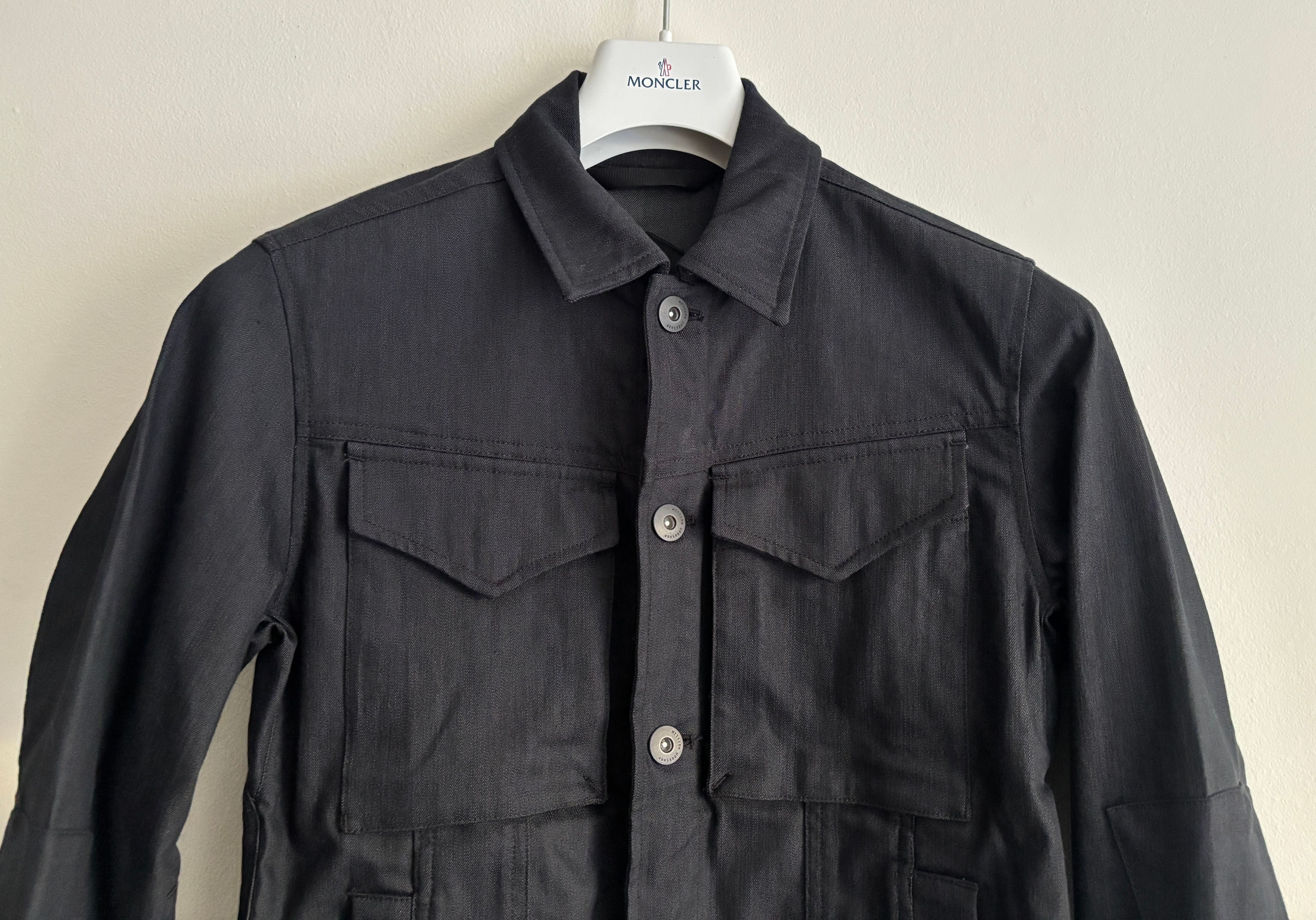 Mission Workshop $485 The Stack Black Denim Schoeller Jacket - XS/ Small Size US XS / EU 42 / 0 - 4 Thumbnail