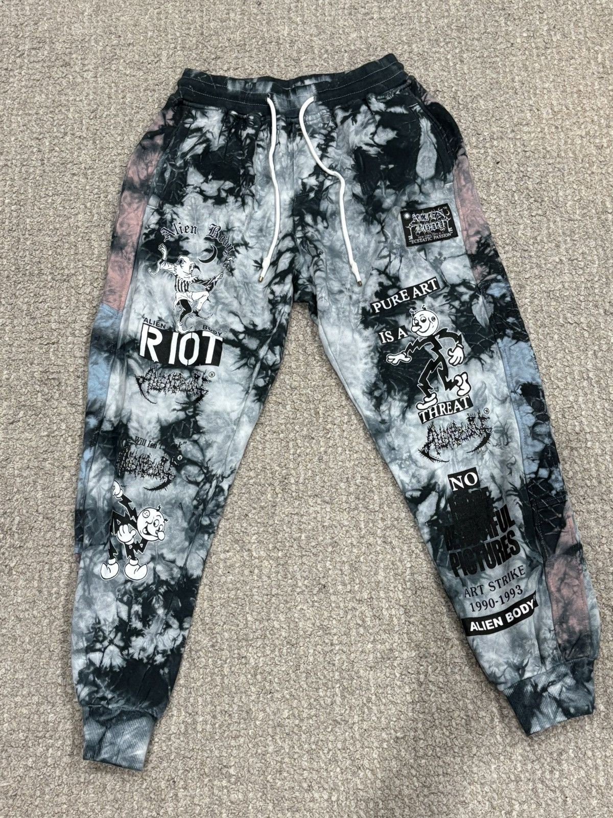 Alien Body Alien Body Art Strike Tye-Dye Joggers LIMITED EDITION 1/12 Size US 32 / EU 48 - 1 Thumbnail