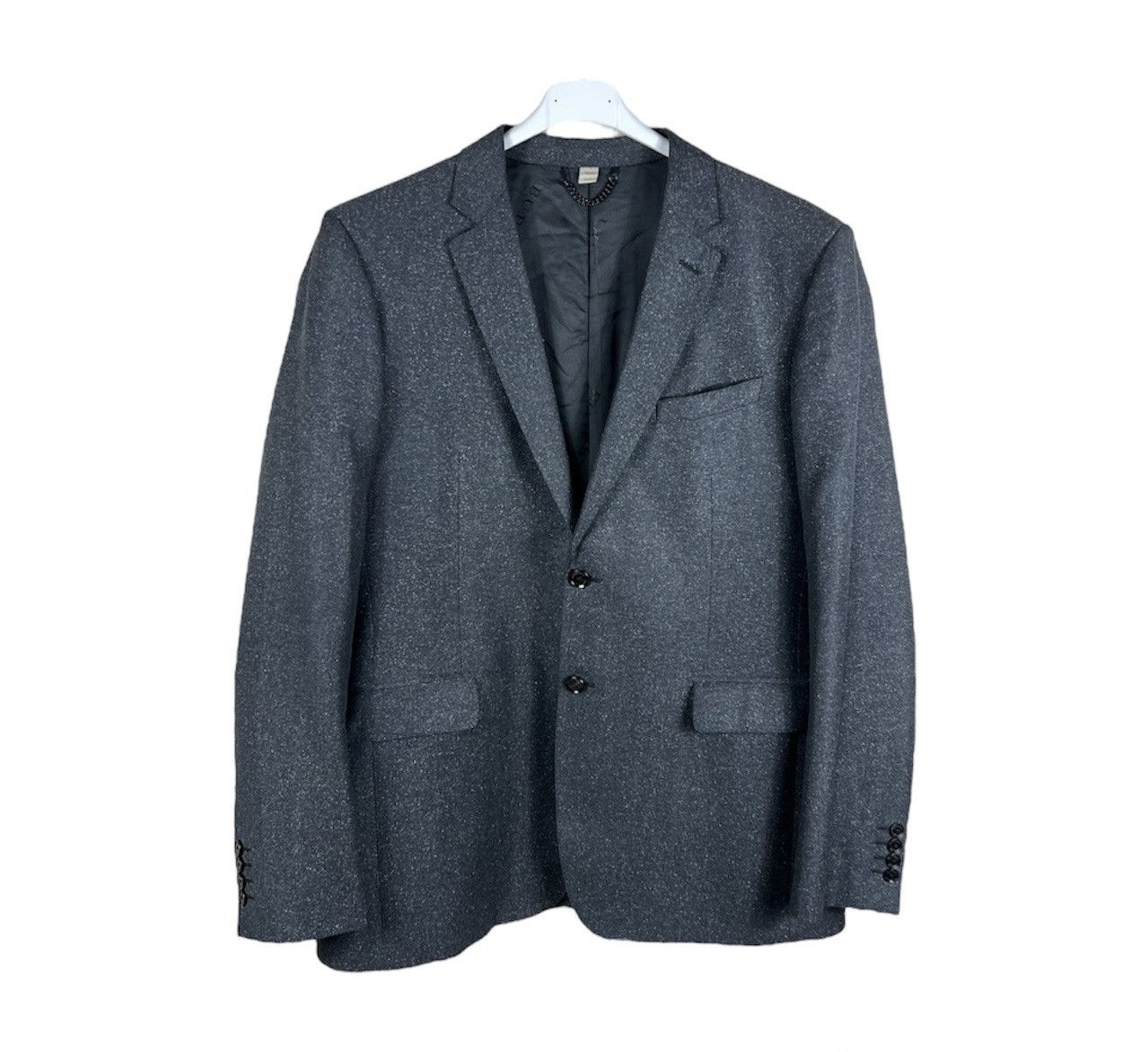 Burberry London wool silk gradient grey spray blazer jacket