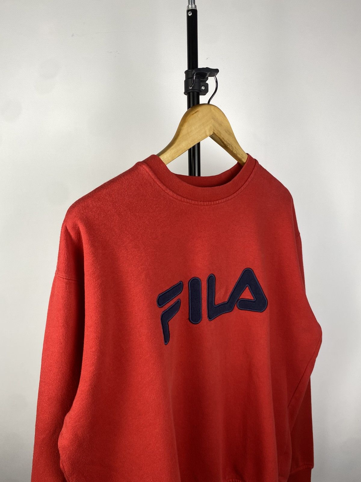 Fila × Vintage Vintage 90s Big Logo Fila Italia Jumper Sweatshirt Size US M / EU 48-50 / 2 - 2 Thumbnail