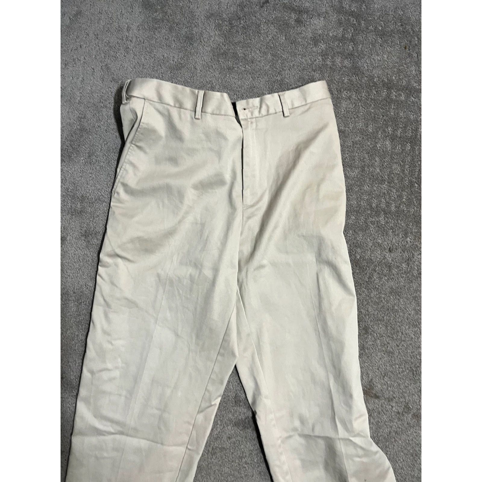 Haggar Haggar Classic Fit Flat Front Pants Mens 34x32 Beige Khaki 34 Regular Cotton Blend Pants 90s City Preppy Mens Size US 34 / EU 50 - 2 Thumbnail