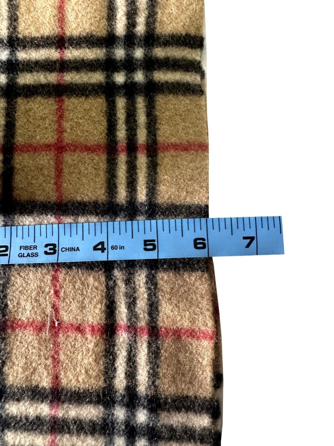 Burberry Burberrys Classic Check Scarf Beige 100% Wool Unisex Scarf Size ONE SIZE - 7 Thumbnail